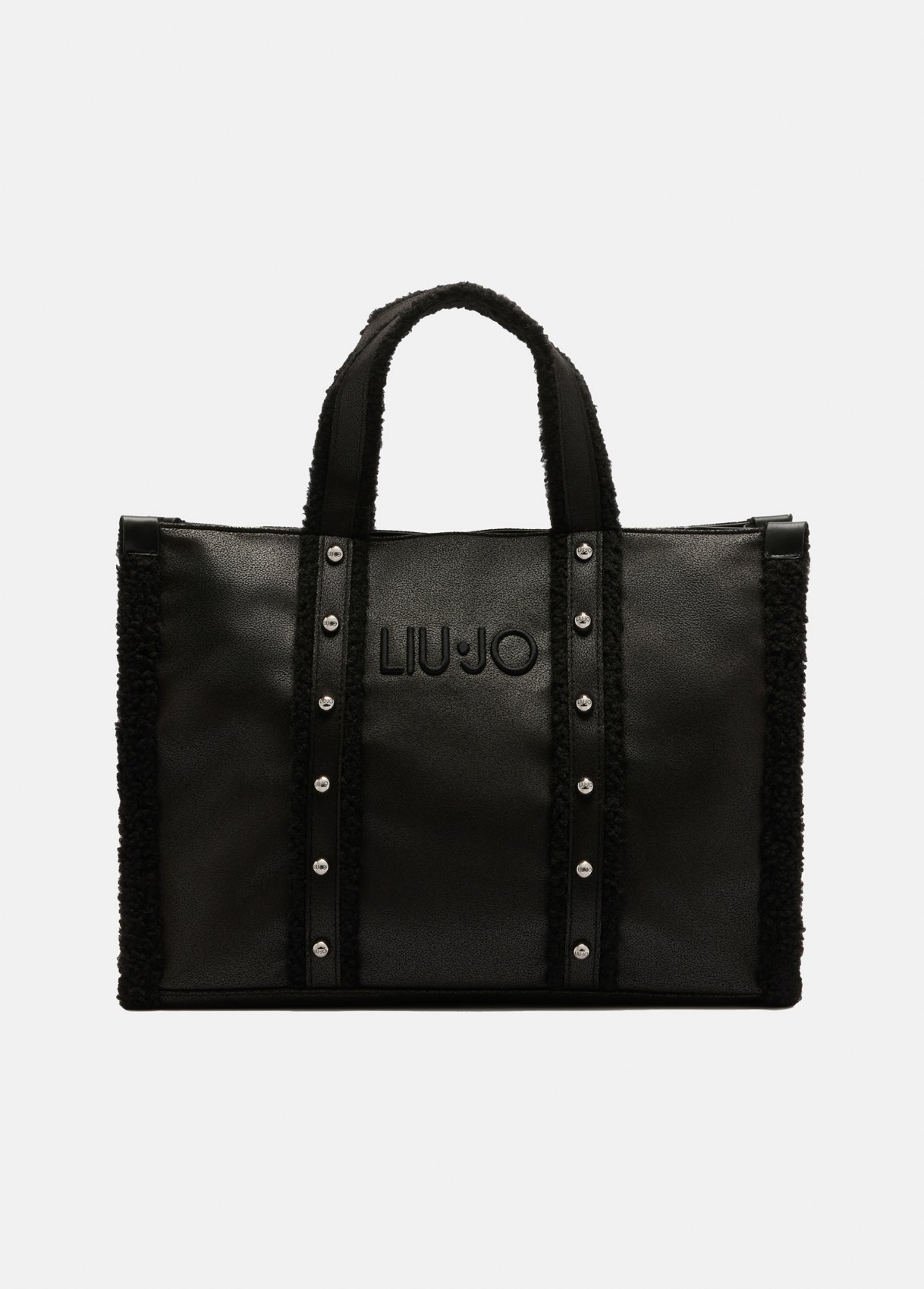 Borsa Donna Liu-jo L Tote Jacquard Nero BS25LJ62 2A5013 T0300 Grande