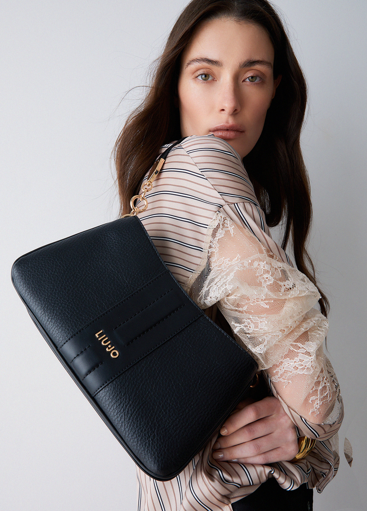 Liu Jo Donna Nero Borsa A Spalla Piccola