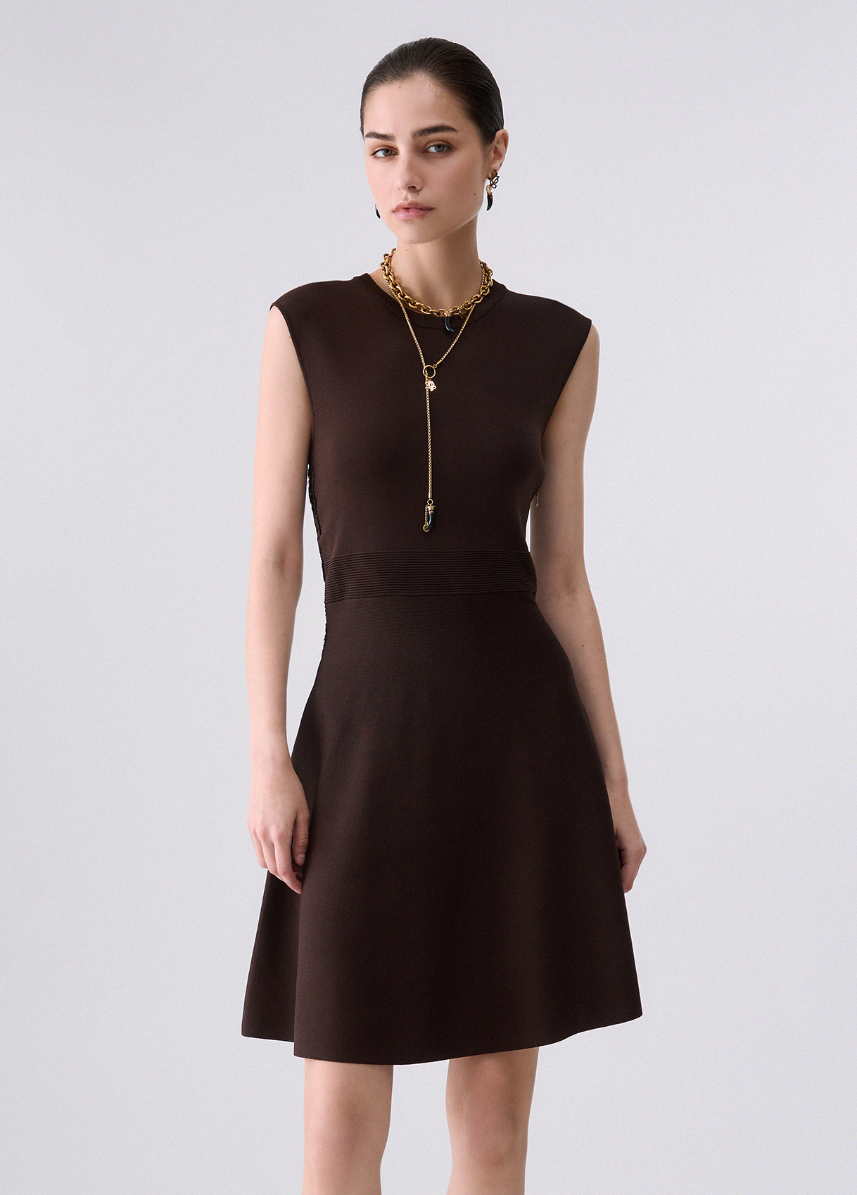Liu Jo Knit Dress With Lace Detail