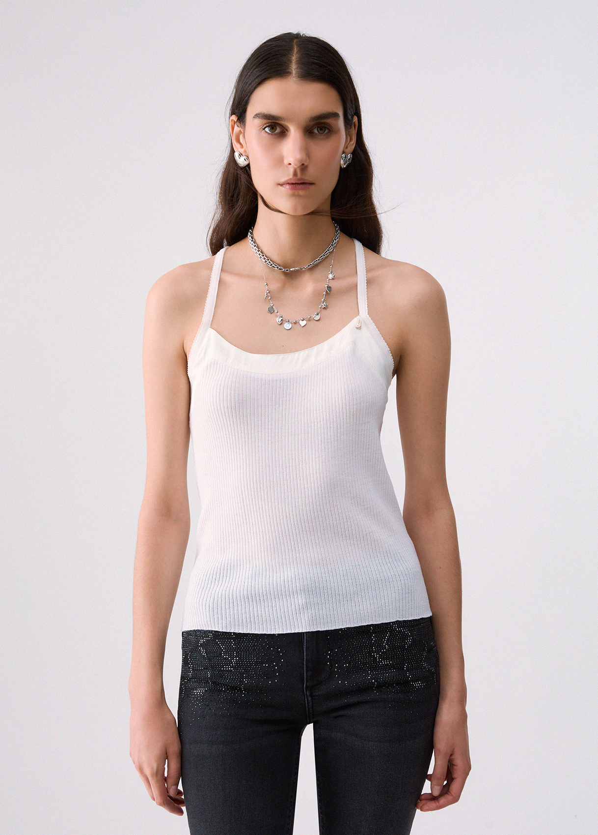 Liu Jo Top En Maille Avec Croisé Liu Jo Top En Maille Avec Croisé
