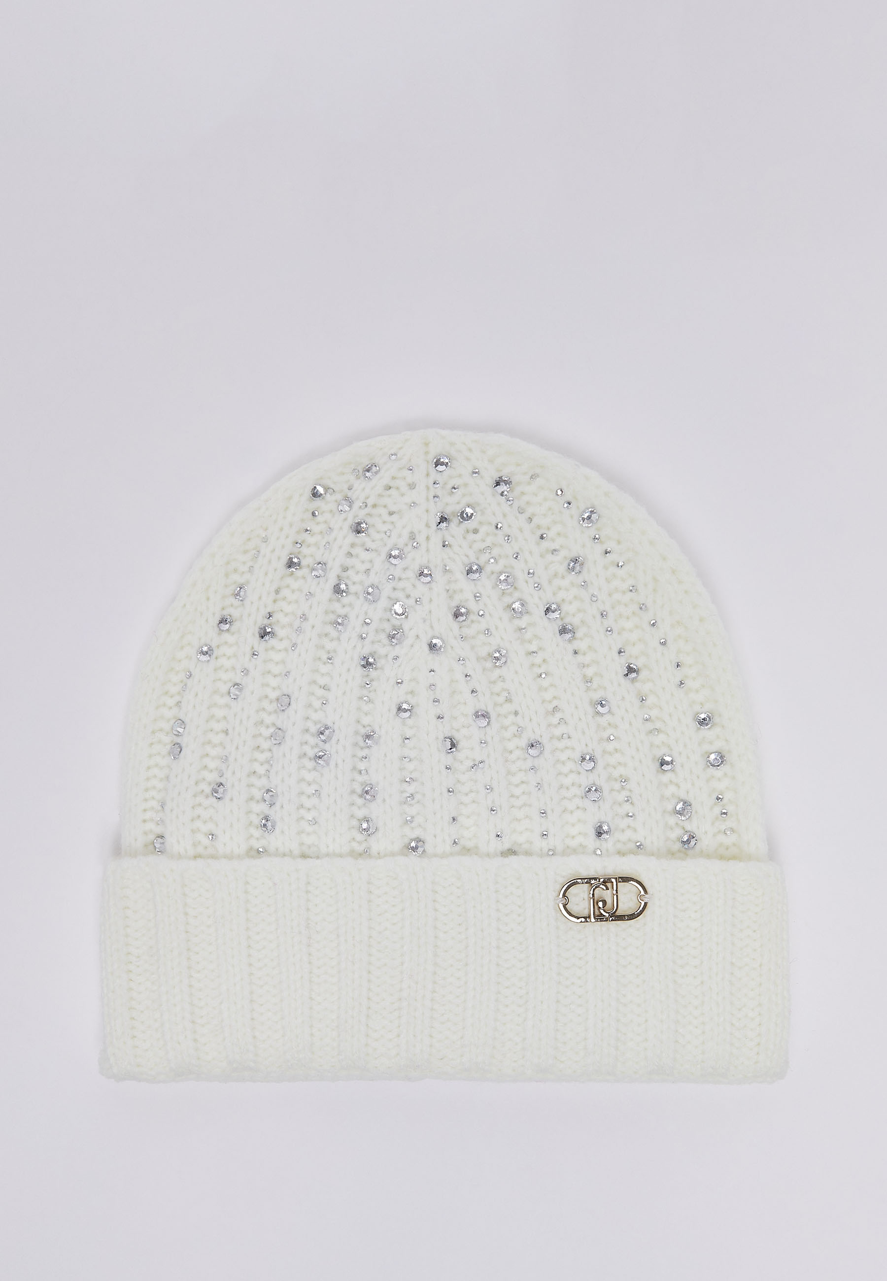 Liu Jo Knit Hat With Rhinestones