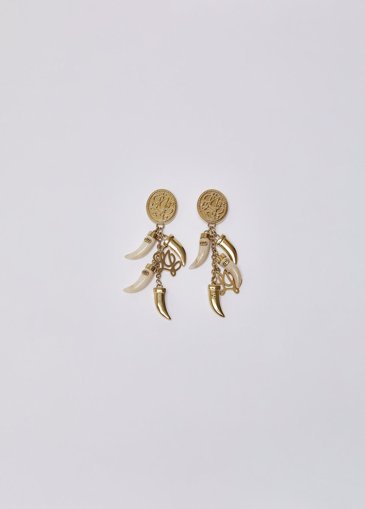 Liu Jo Boucles D'oreilles Pendants Avec Charms Corne Liu Jo Boucles D'oreilles Pendants Avec Charms Corne