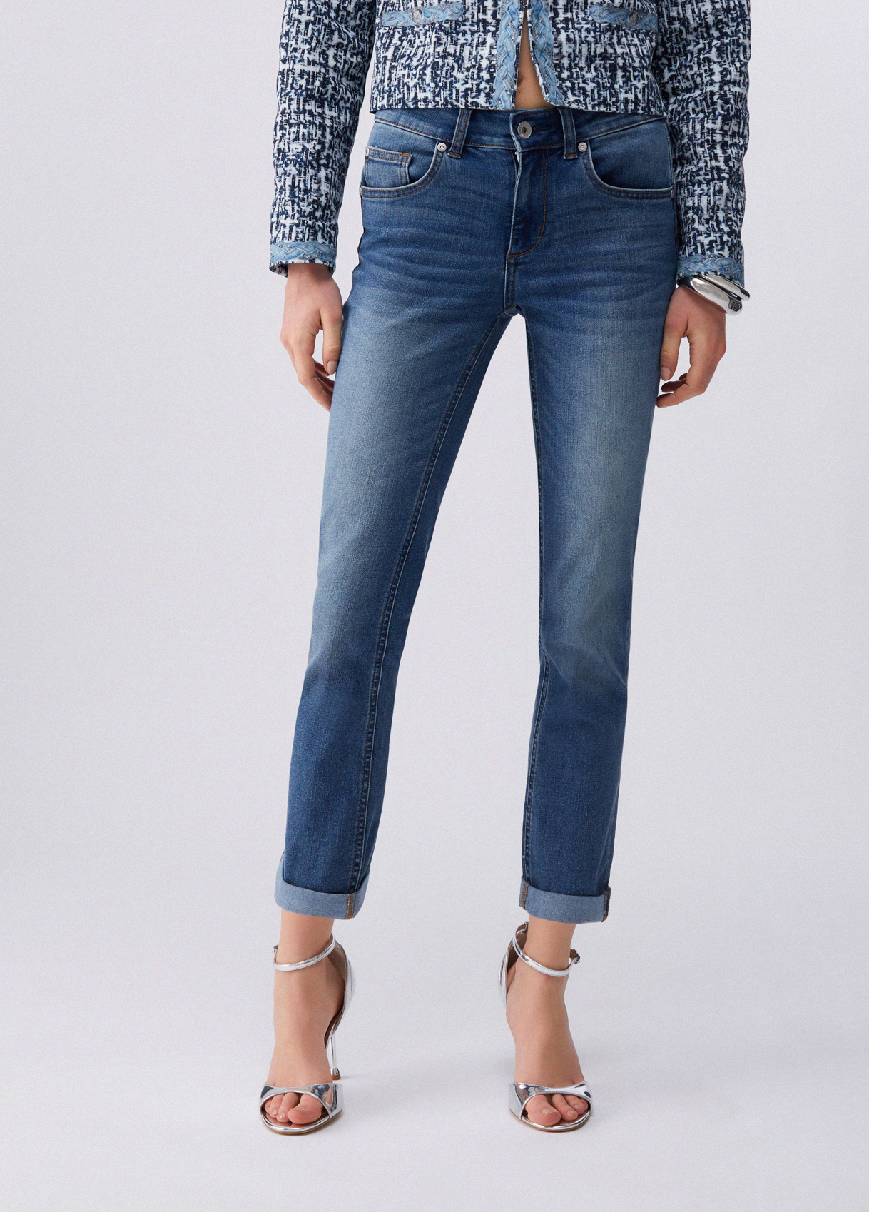 Liu Jo Skinny Jeans With Turn-ups