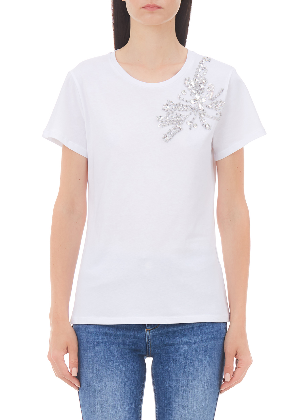 Liujo T-shirt Avec Broderies De Pierres