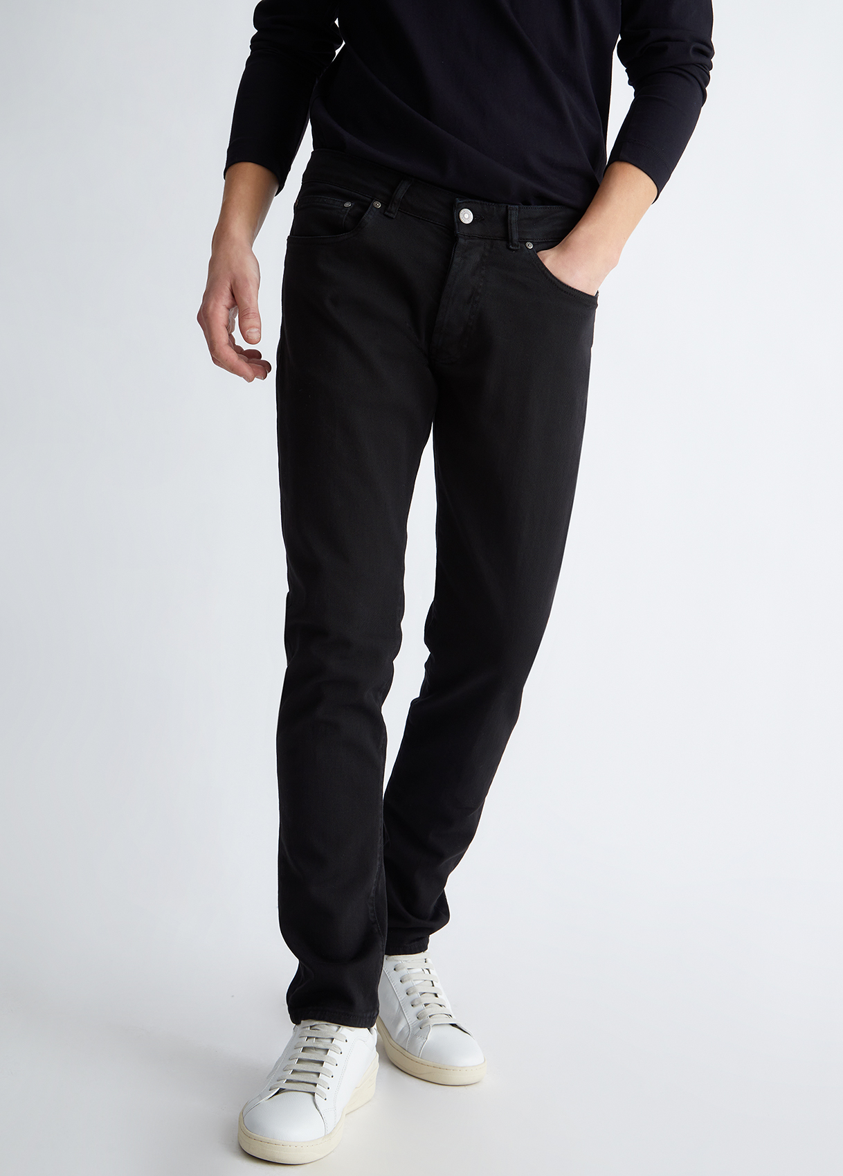 Liujo Pantalon Noir Pour Homme Coupe Slim