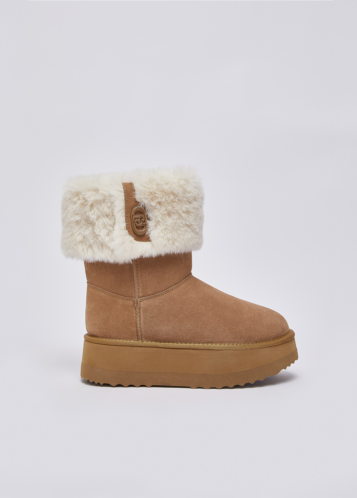Liu Jo Bottines En Daim Avec Revers Liu Jo Bottines En Daim Avec Revers