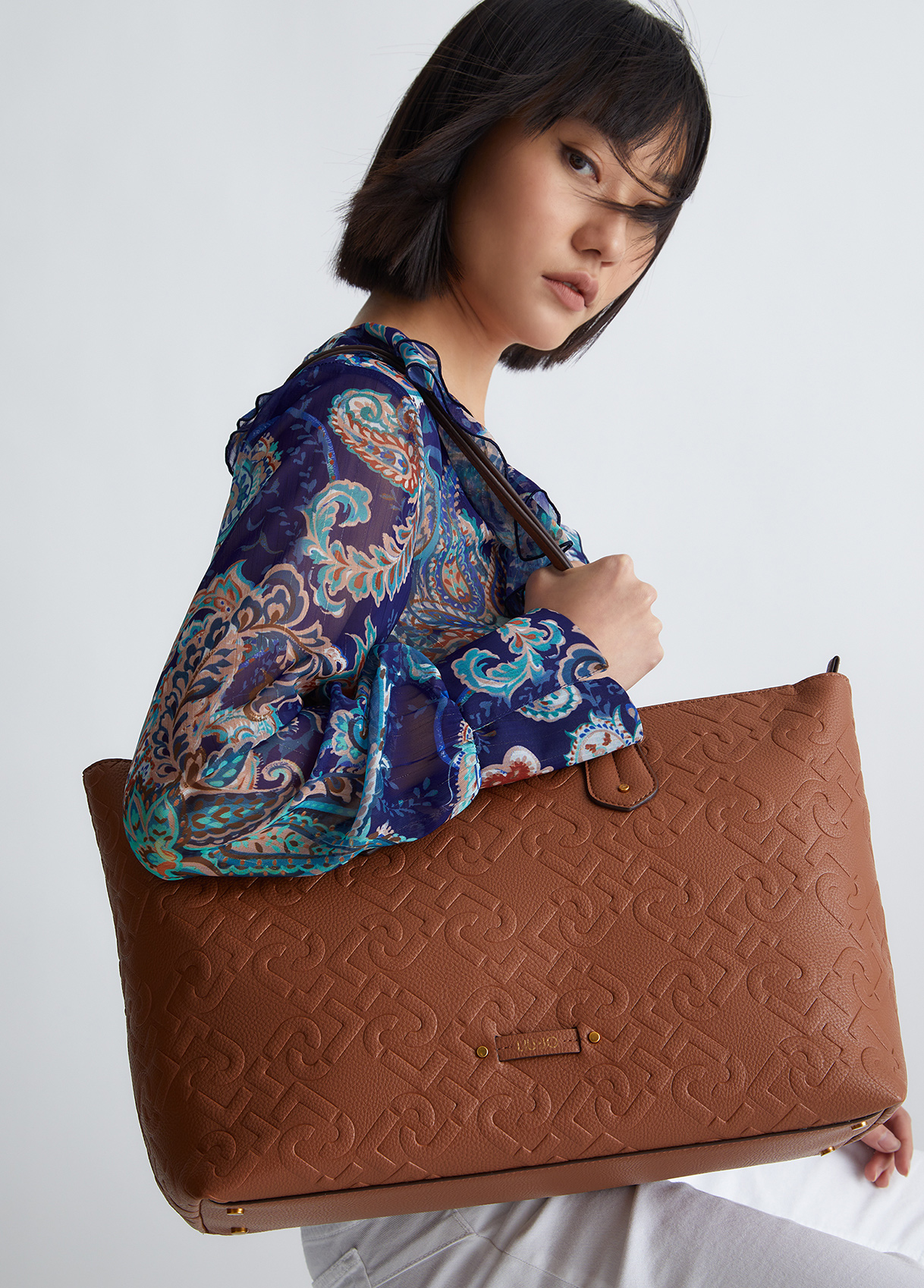 Liujo Shopper En Tissu Enduit