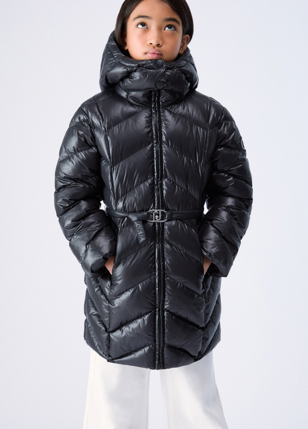 Liu Jo Long Padded Jacket With Hood