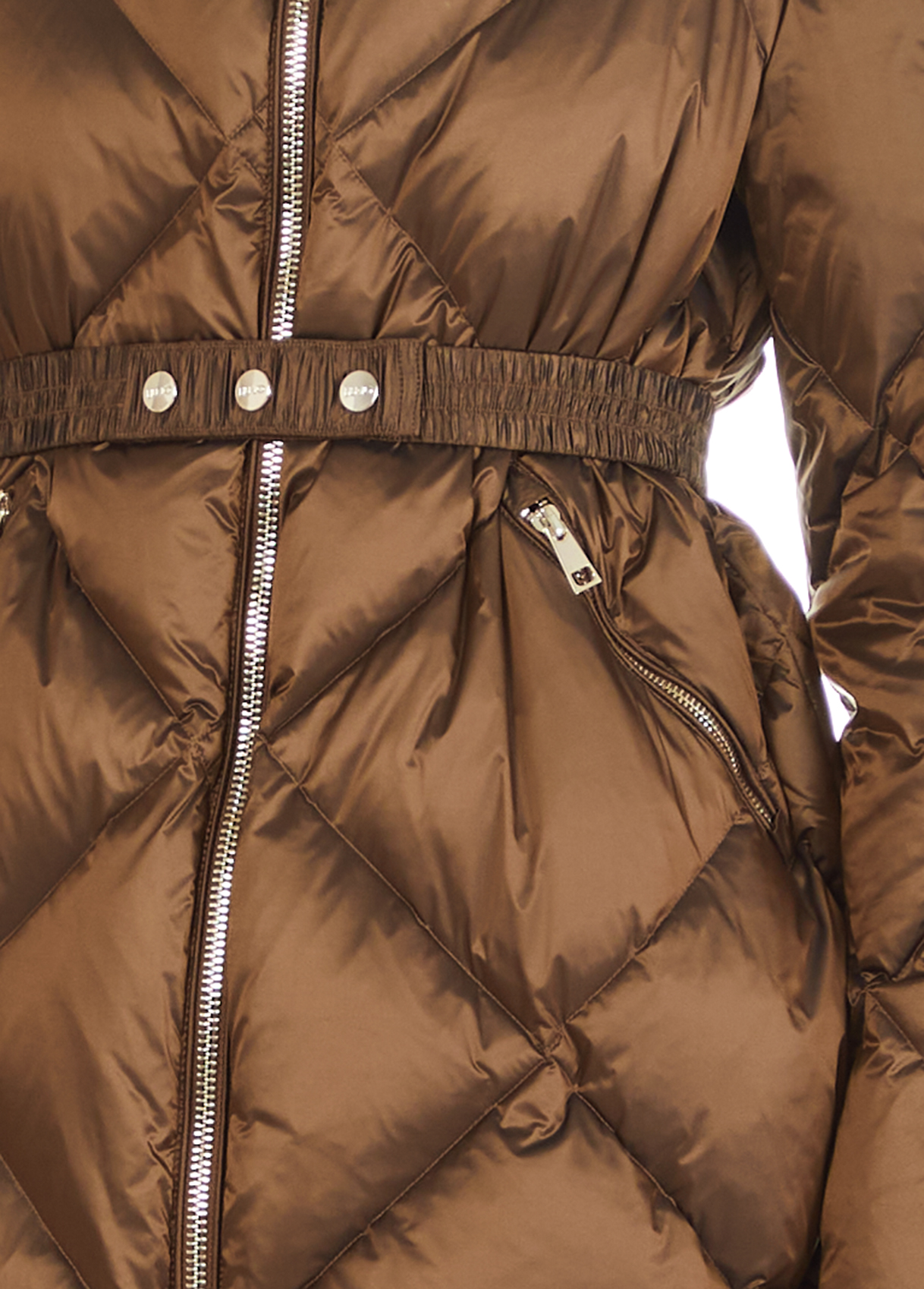 ジャケット・アウター fur ribbon quilting short down coat Alpine North Forillon Women's Vegan Down Short Quilted