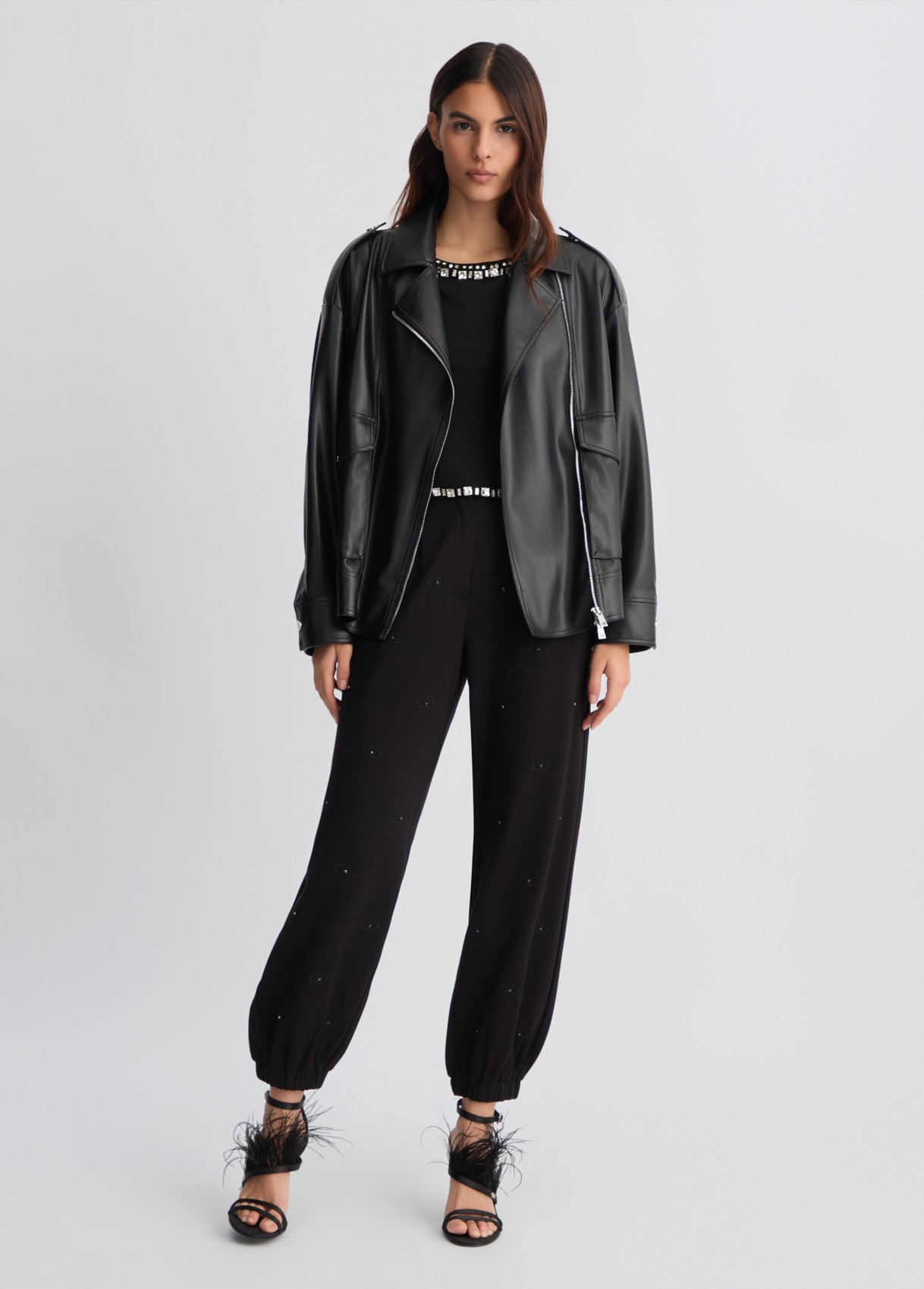 Jersey trousers colour black | Liu Jo
