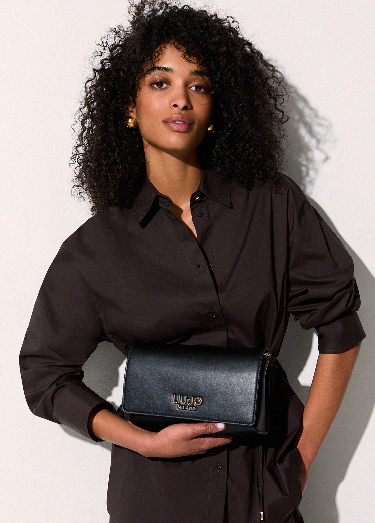 Liu Jo Donna Nero Borsa A Spalla Piccola