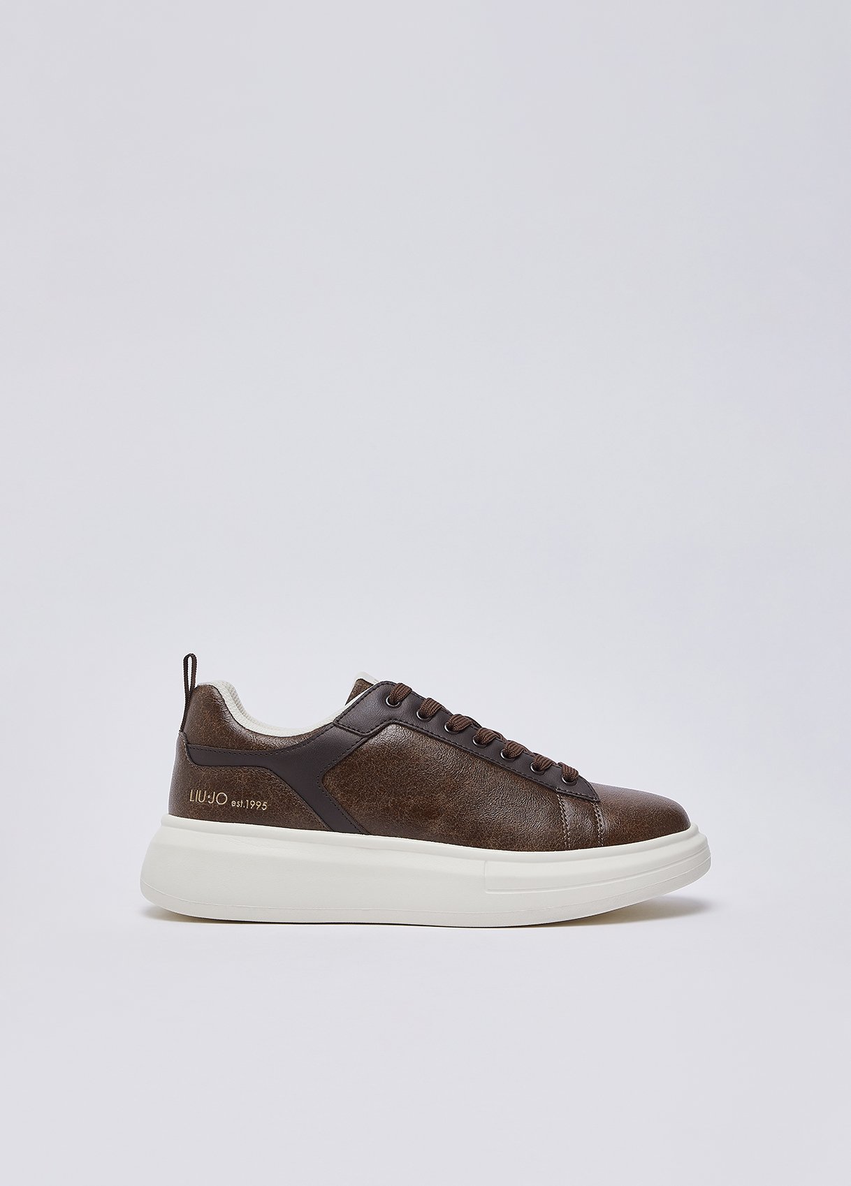 Liu Jo Sneakers Plateforme En Crackle Liu Jo Sneakers Plateforme En Crackle