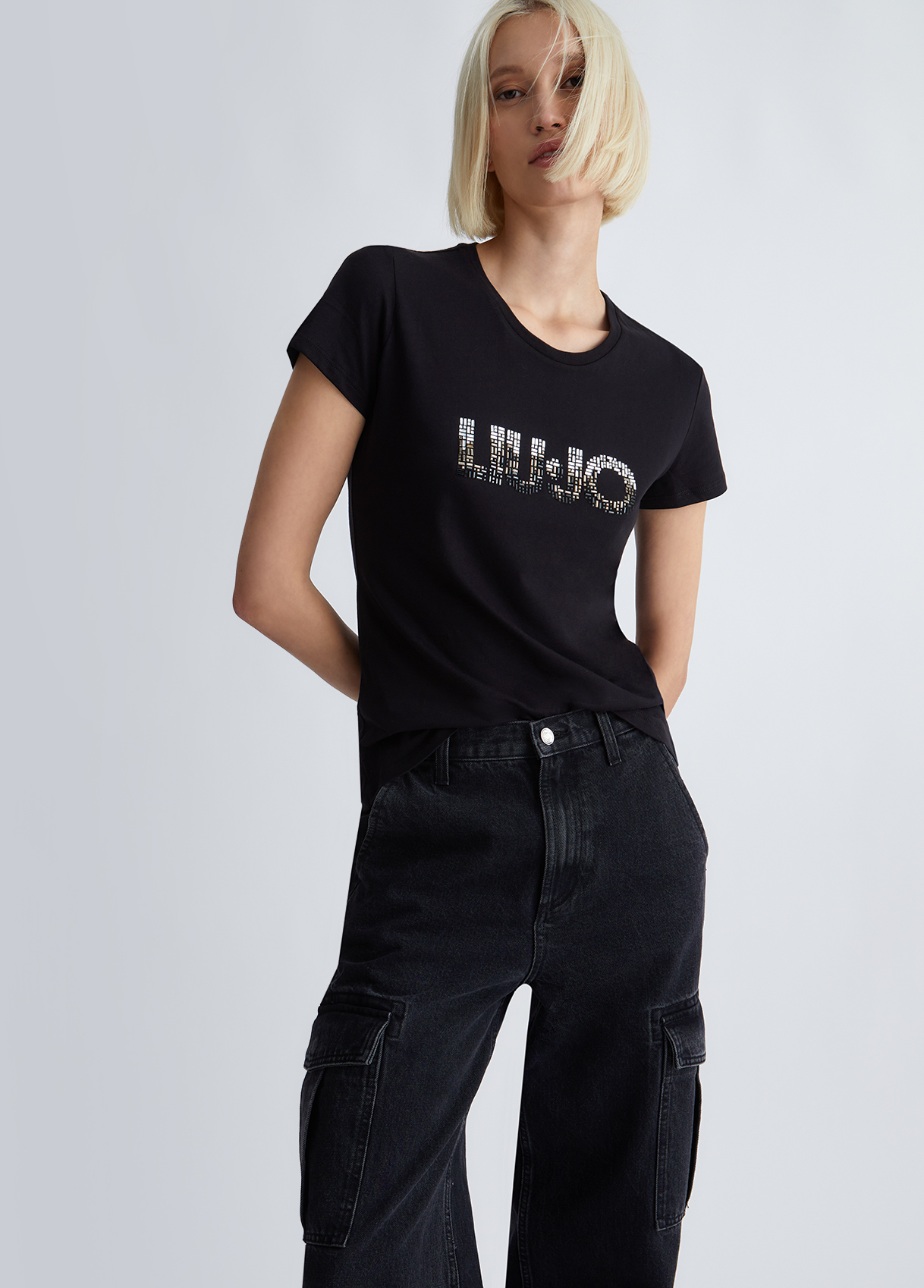 Liujo T-shirt Avec Logo Et Strass