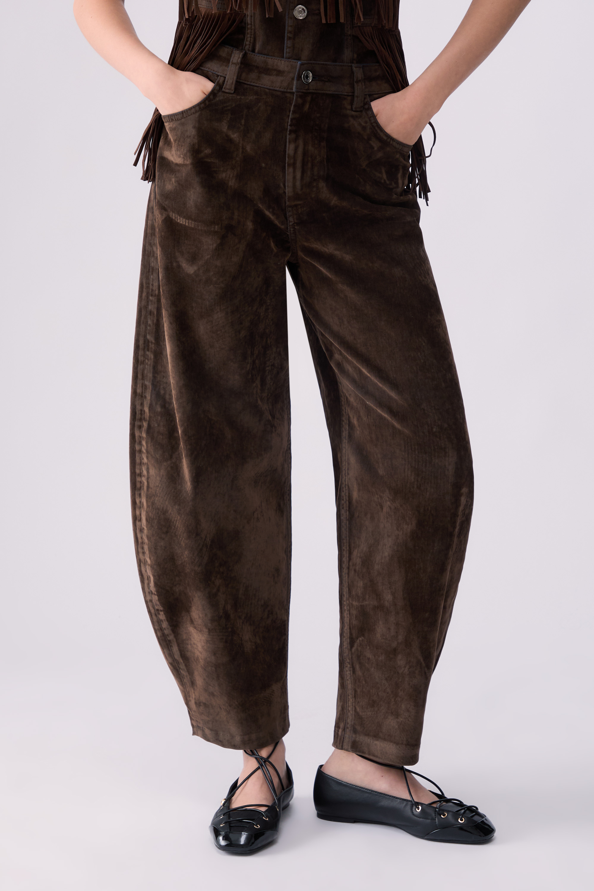 Liu Jo Balloon Velvet Trousers