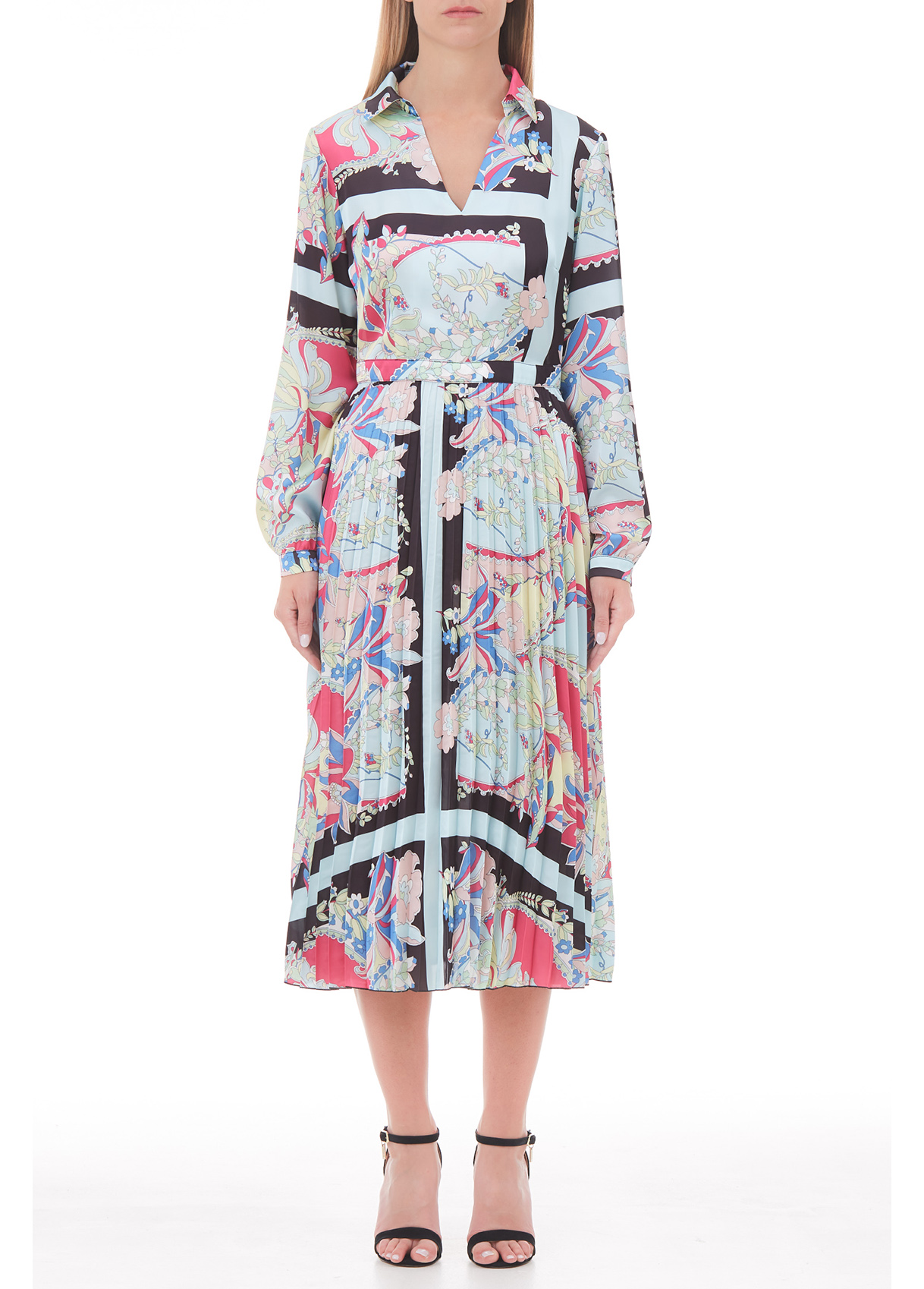 Liujo Robe Midi En Satin