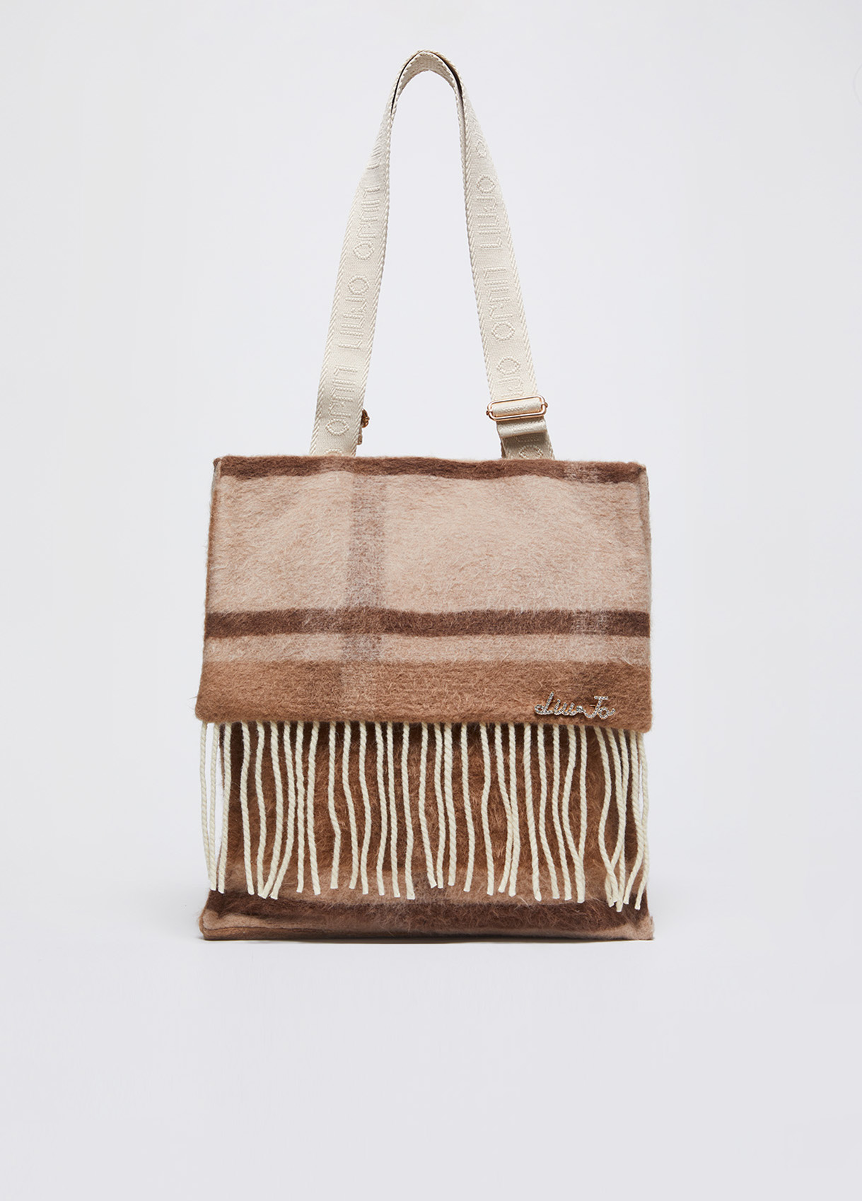 Liu Jo Shopper Format Moyen En Laine Mélangée