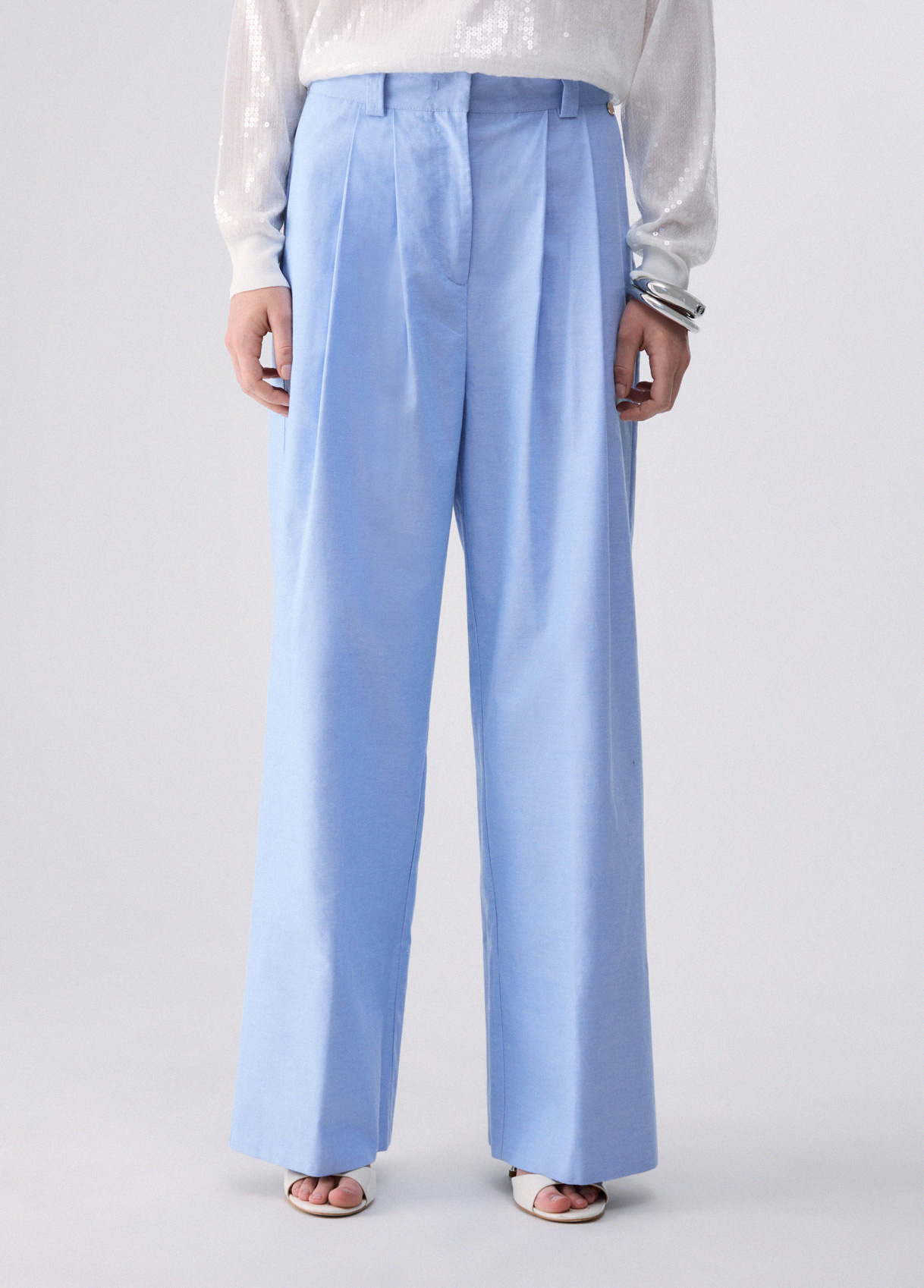 Liu Jo Trousers With Gingham Turn-ups