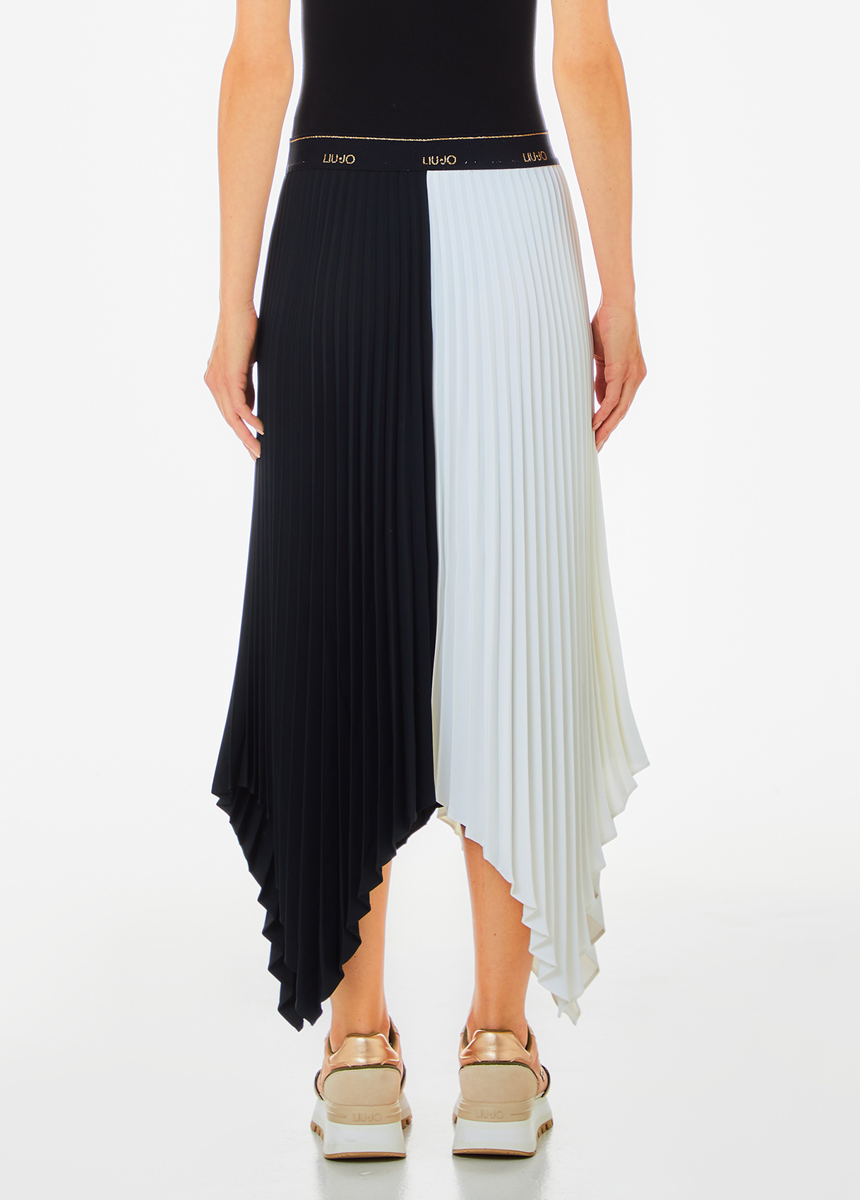 Pleated asymmetrical skirt colour white | Liu Jo