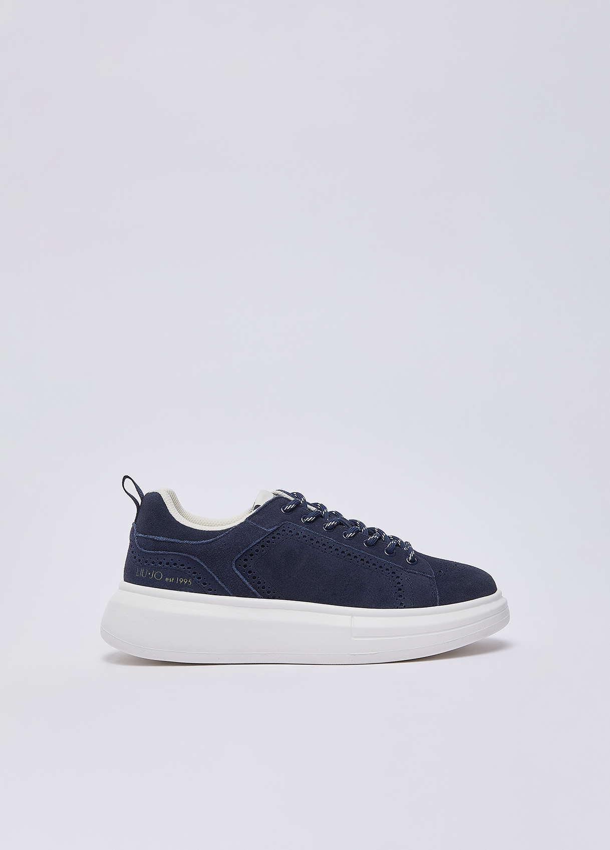 Liu Jo Sneakers Plateforme En Daim Liu Jo Sneakers Plateforme En Daim