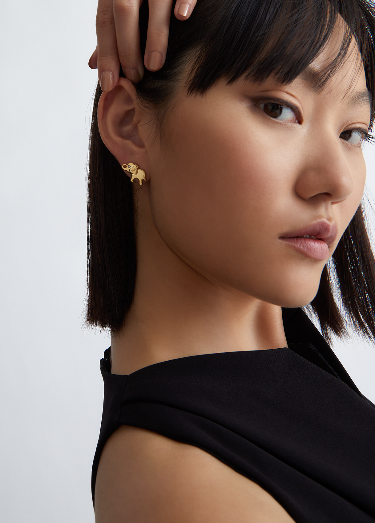 Liujo Boucles D'oreilles Éléphant Avec Strass