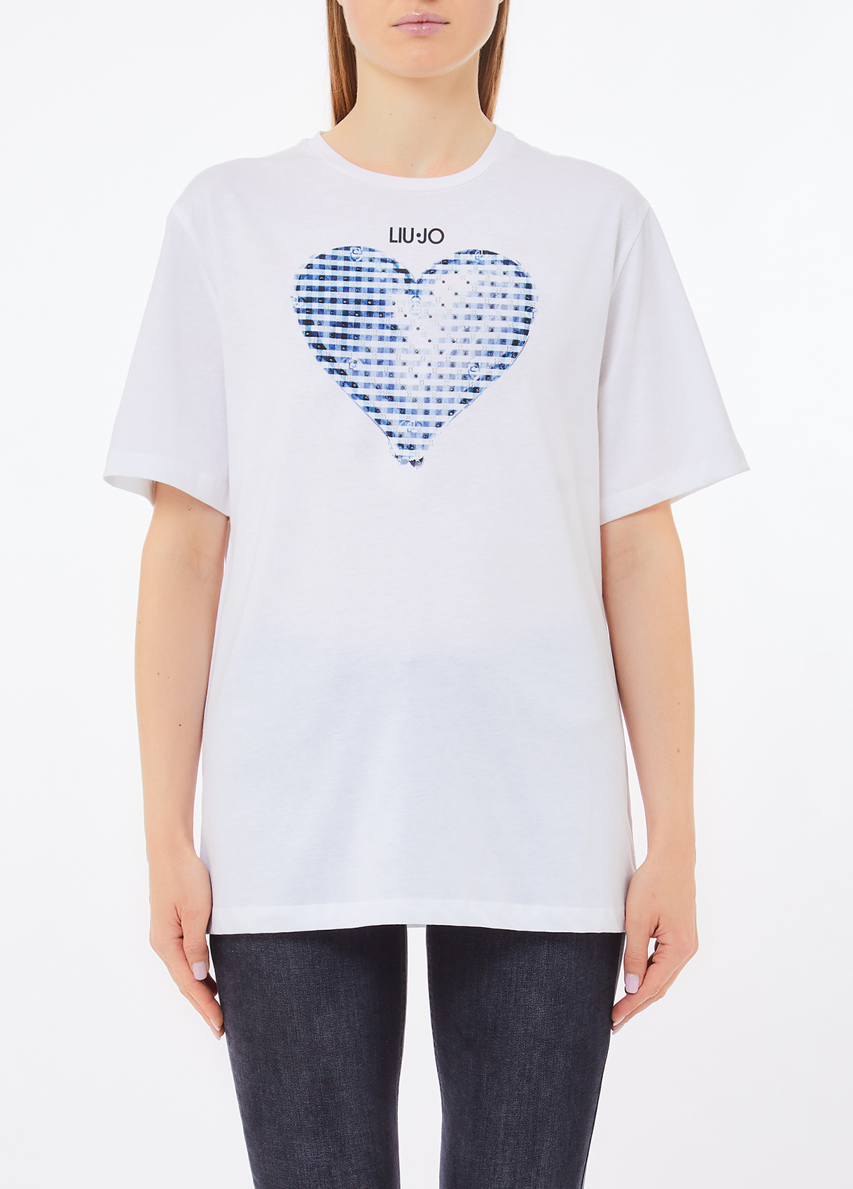 Liu Jo T-shirt Avec Cœur Et Strass