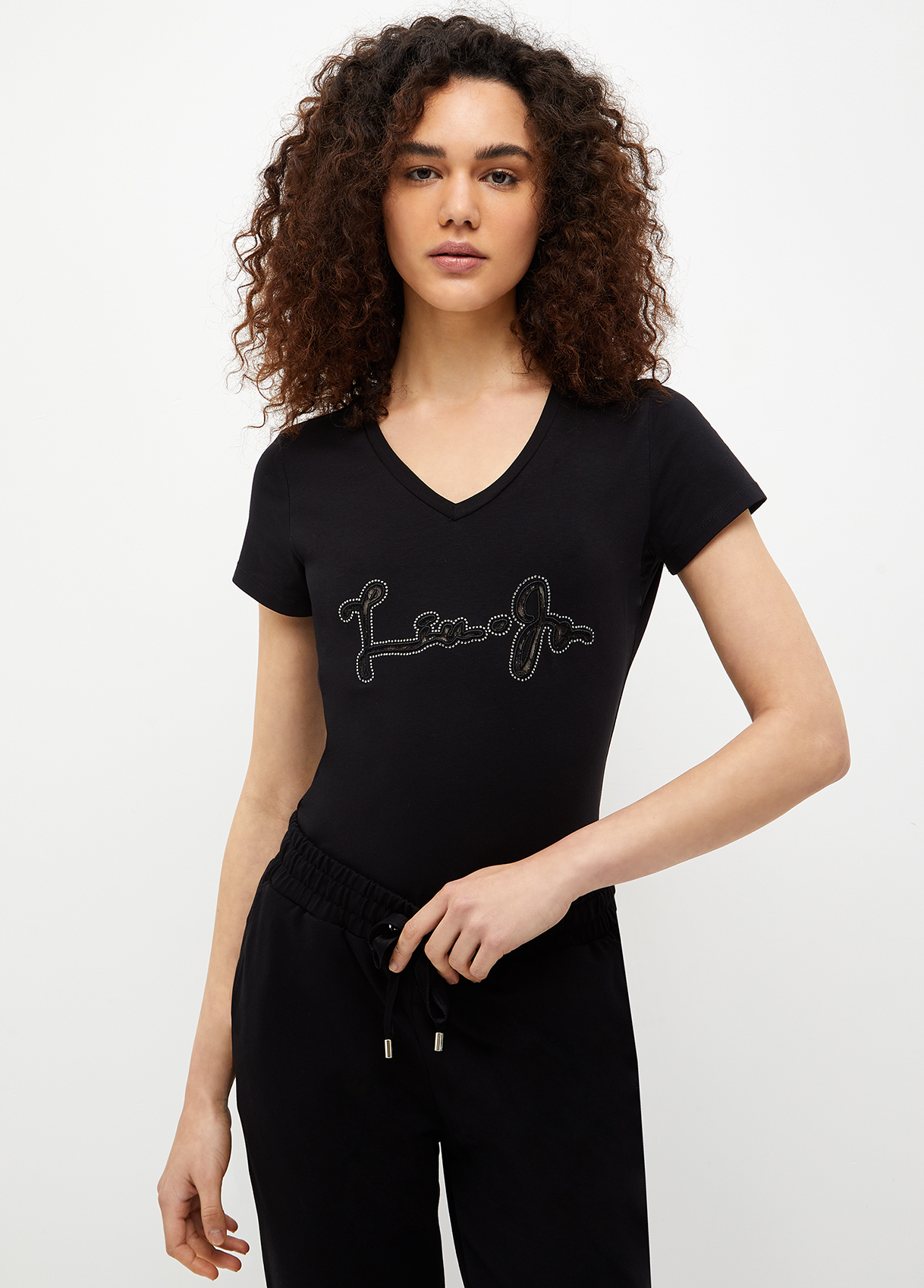 Liujo T-shirt Avec Logo Et Strass