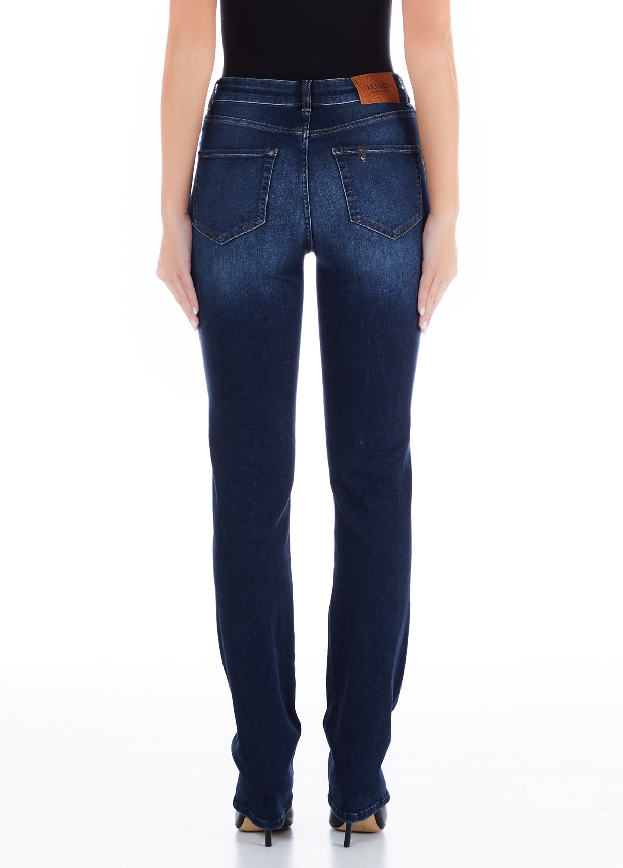 Gerade geschnittene Stretch-Jeans Farbe Dunkles Denimblau | Liu Jo