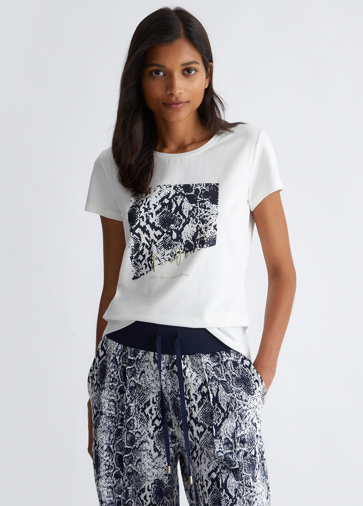 Liujo T-shirt Avec Imprimé Python