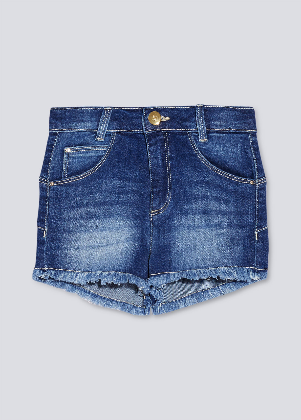 ショートパンツ HERNO Women Shorts  Burmudas PT00049DR12728 1985CHANTILLY B Chambray Short With Scalloped Hem For Women | Factory
