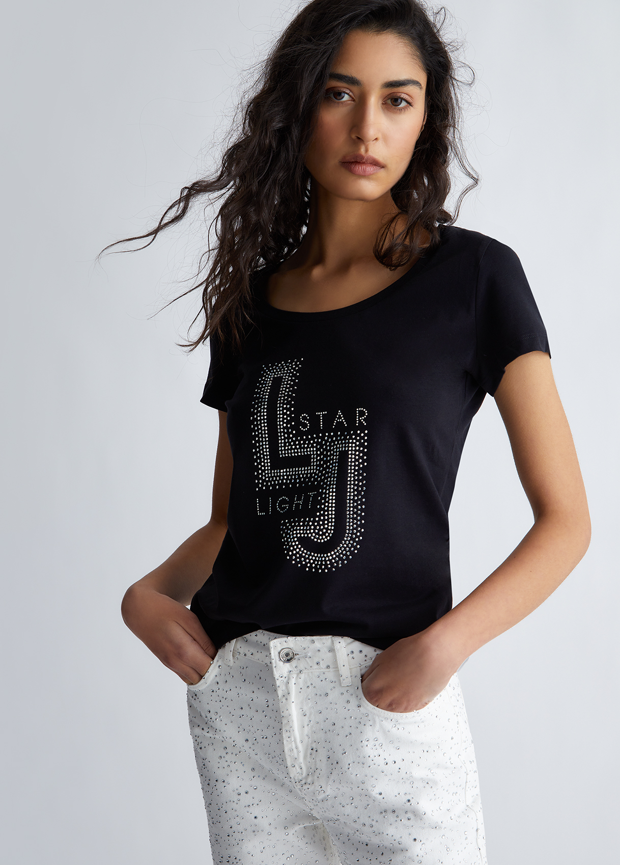 Liujo T-shirt Écoconçu Avec Strass