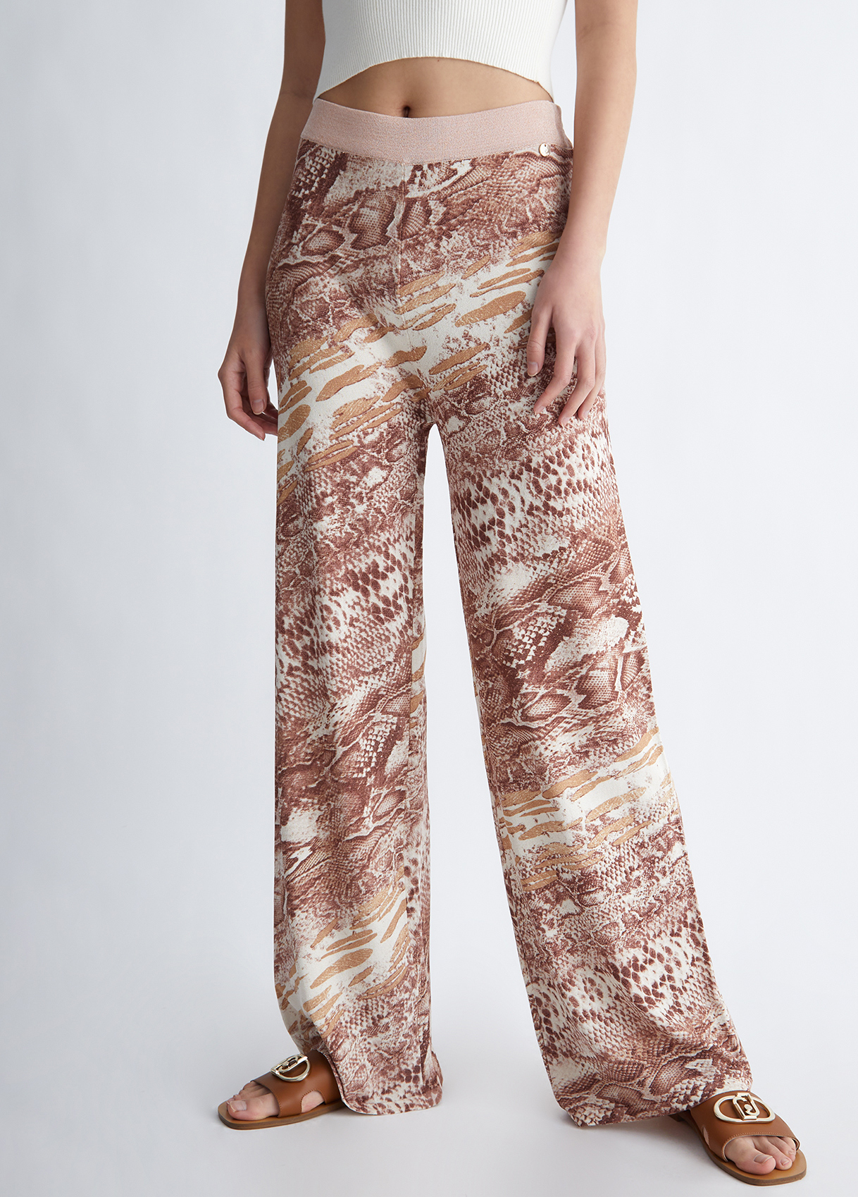 Liujo Pantalon Avec Imprimé Python