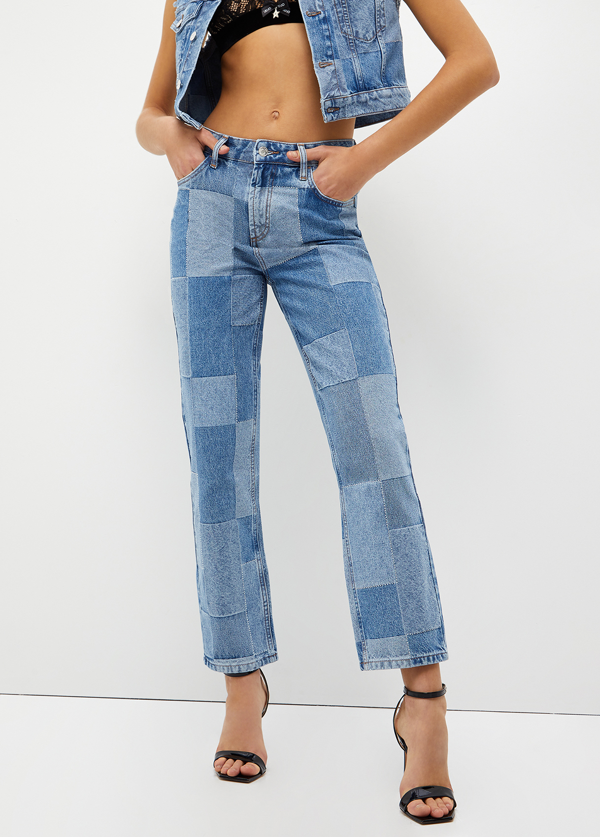 Liujo Jean Patchwork Jacquard