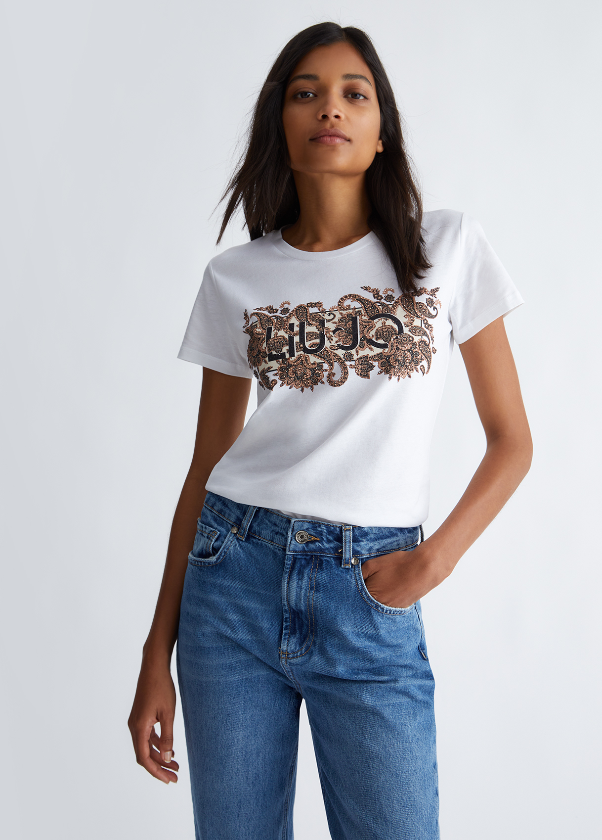 Liujo T-shirt Écoconçu Avec Imprimé Cachemire