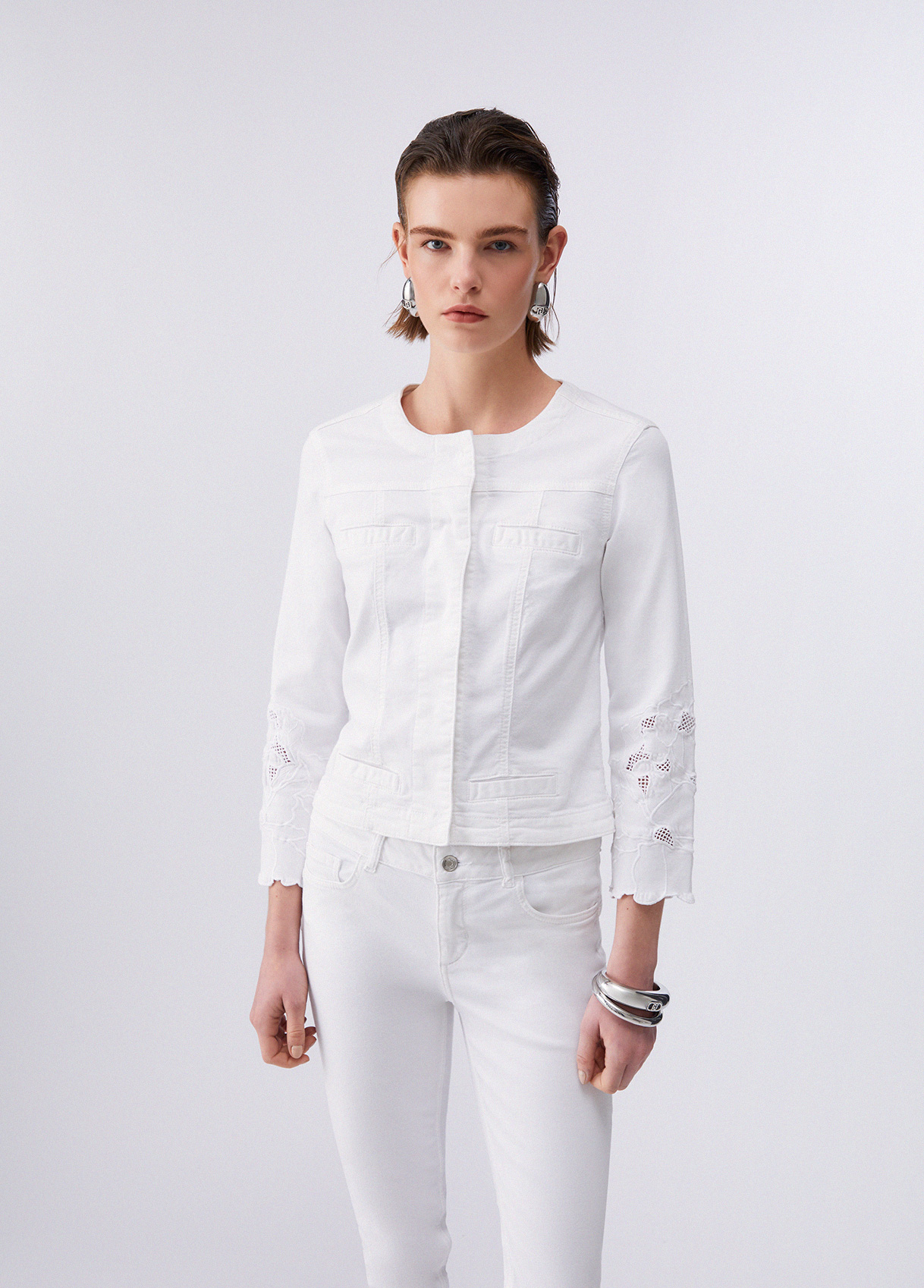 Liu Jo Jacket With Broderie Anglaise