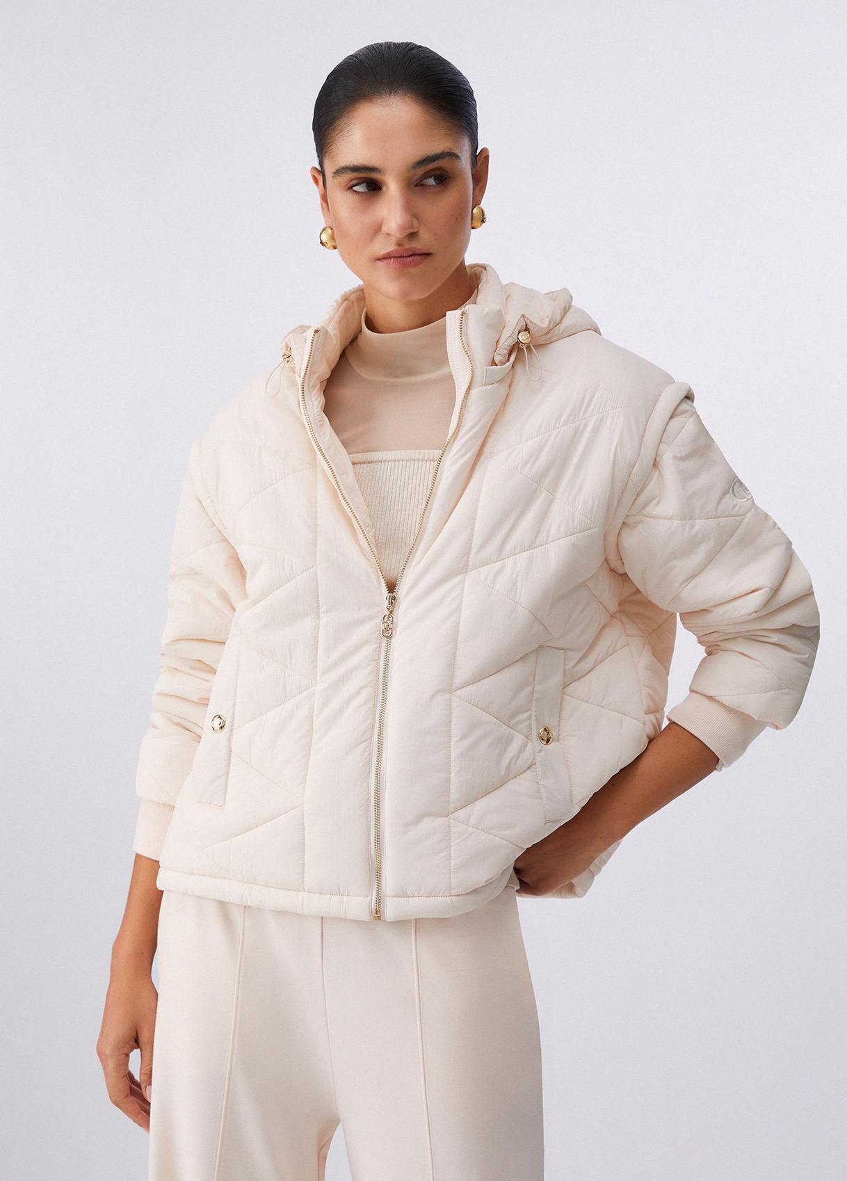 Liu Jo Quilted Jacket With Hood