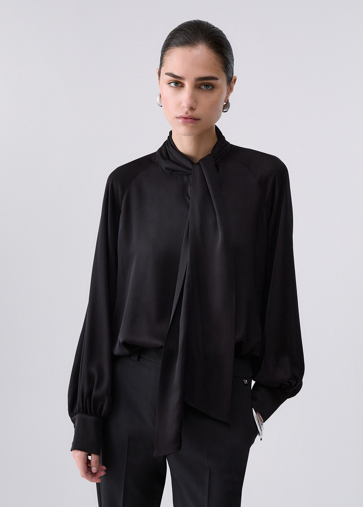 Liu Jo Blouse En Satin Avec Nœud