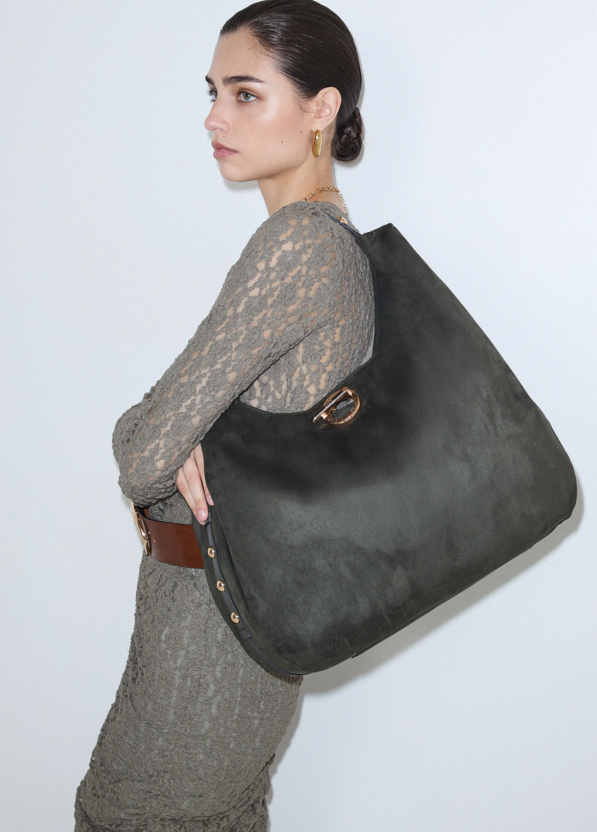Liu Jo Large Hobo Bag With Studs