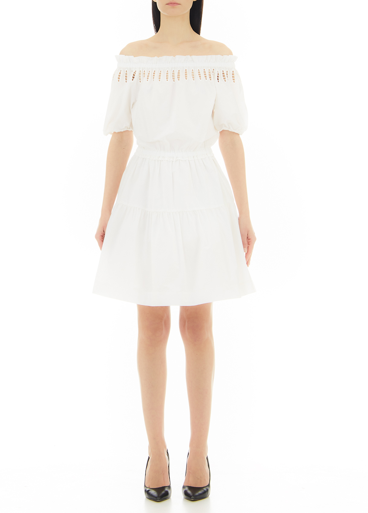 Liujo Robe Courte À Encolure Bardot