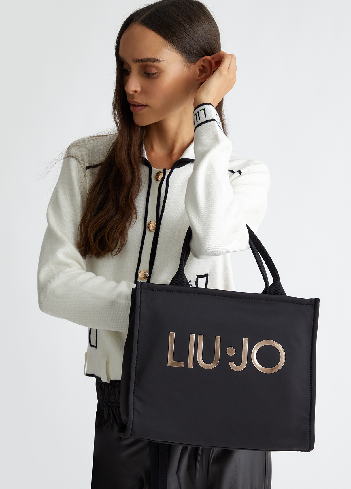 Shopper aus Nylon Farbe Schwarz | Liu Jo