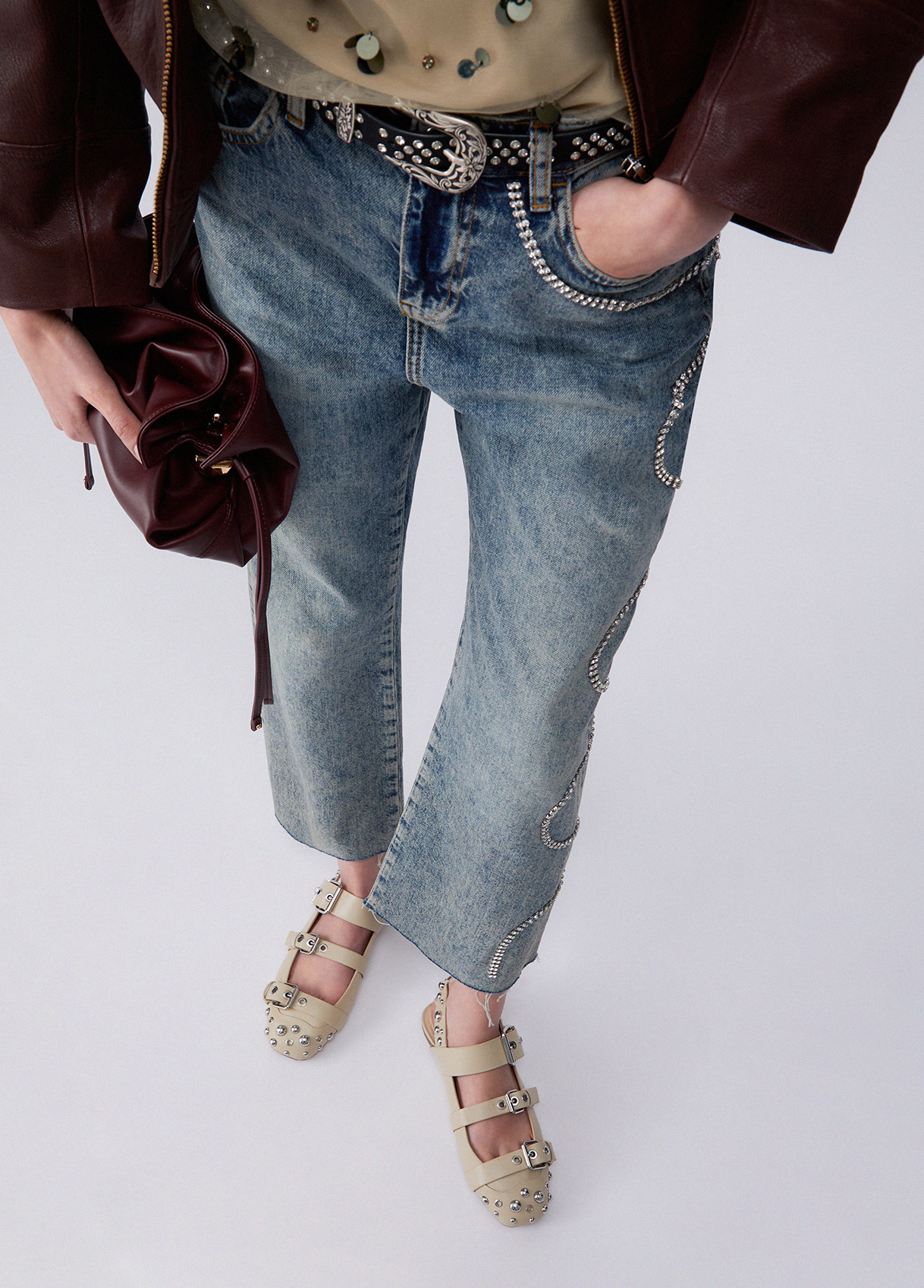 Liu Jo Studded Ballerina Pumps