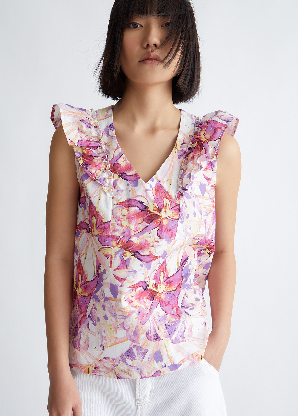 Liujo Top À Fleurs Écoconçu