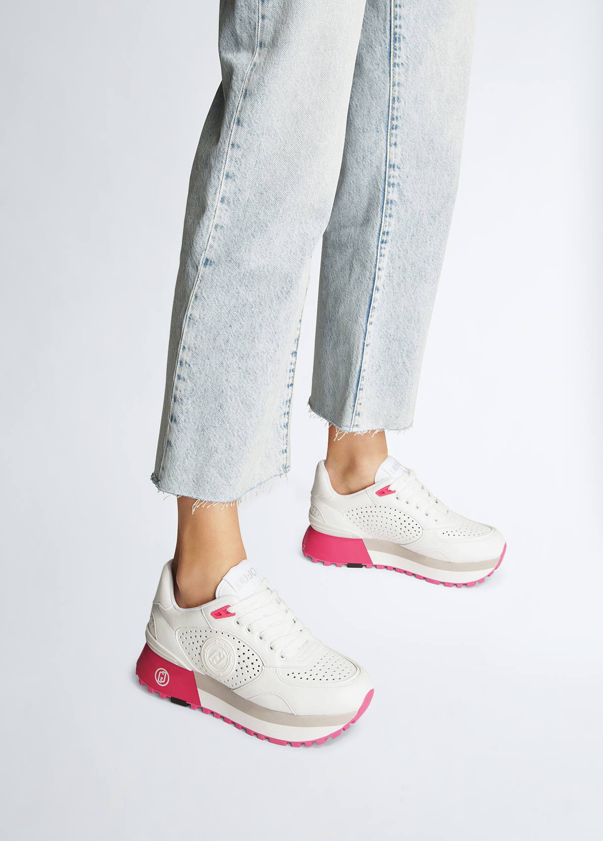 Liujo Sneakers À Plateforme Avec Macro Perforations