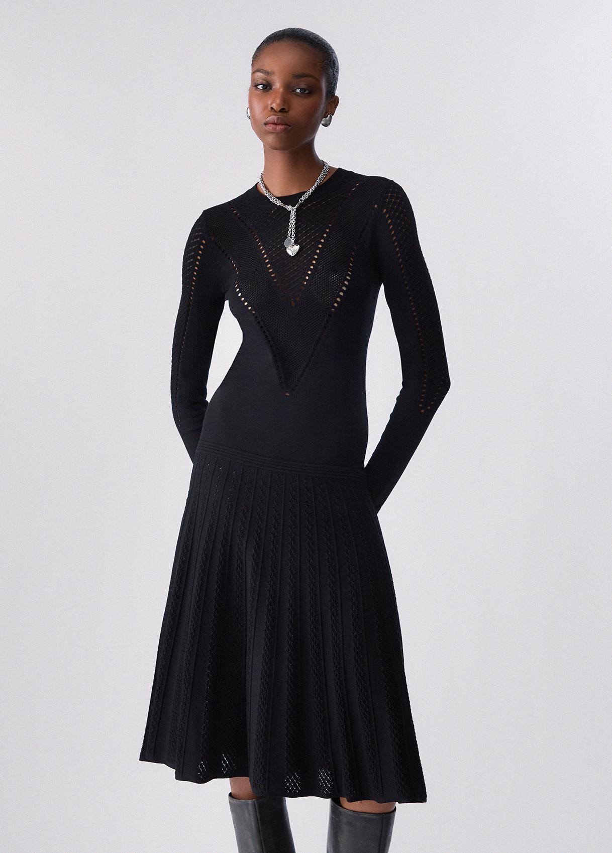 Liu Jo Robe Midi En Maille Liu Jo Robe Midi En Maille