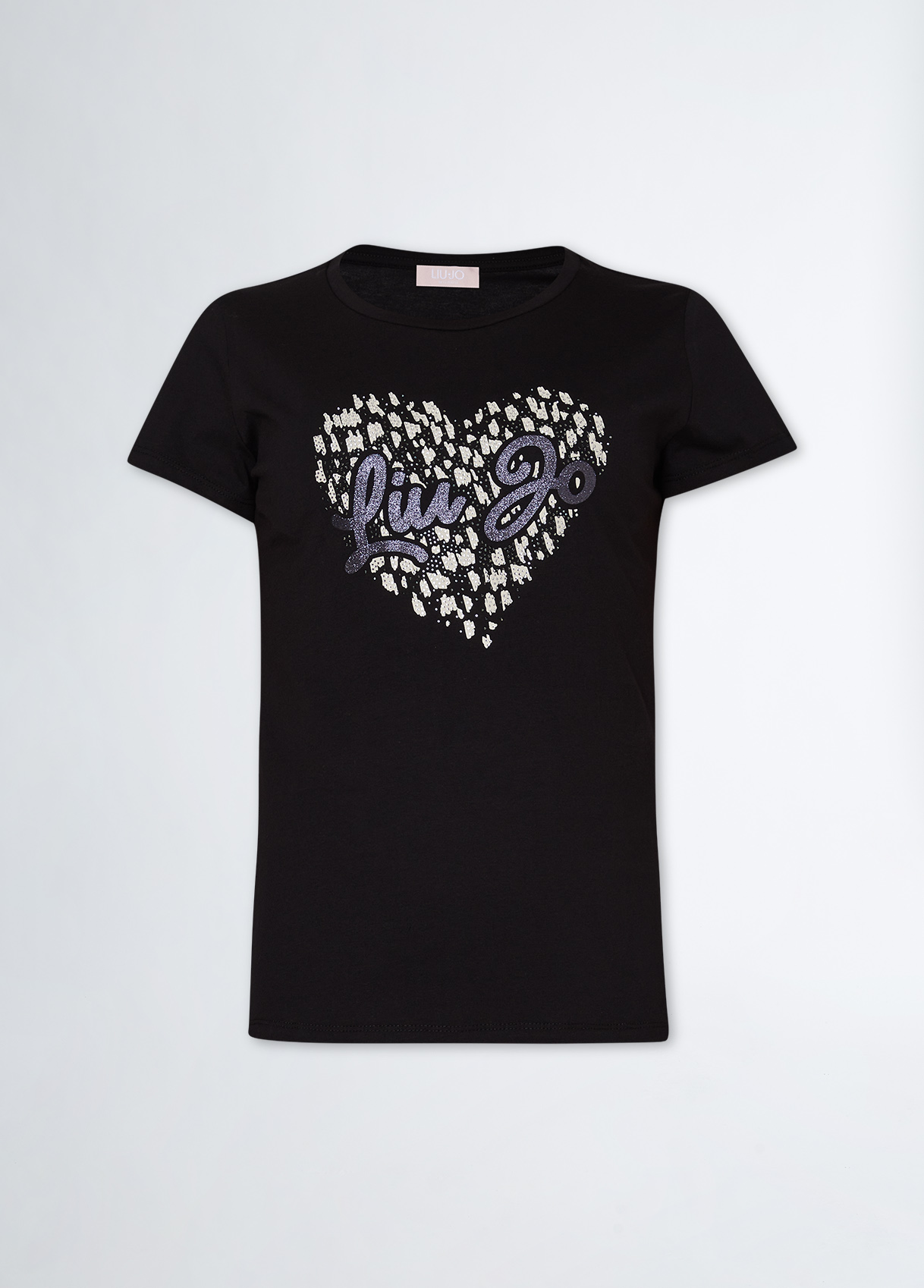 T-Shirt mit Herz und Strass Farbe Herz | Liu Jo 