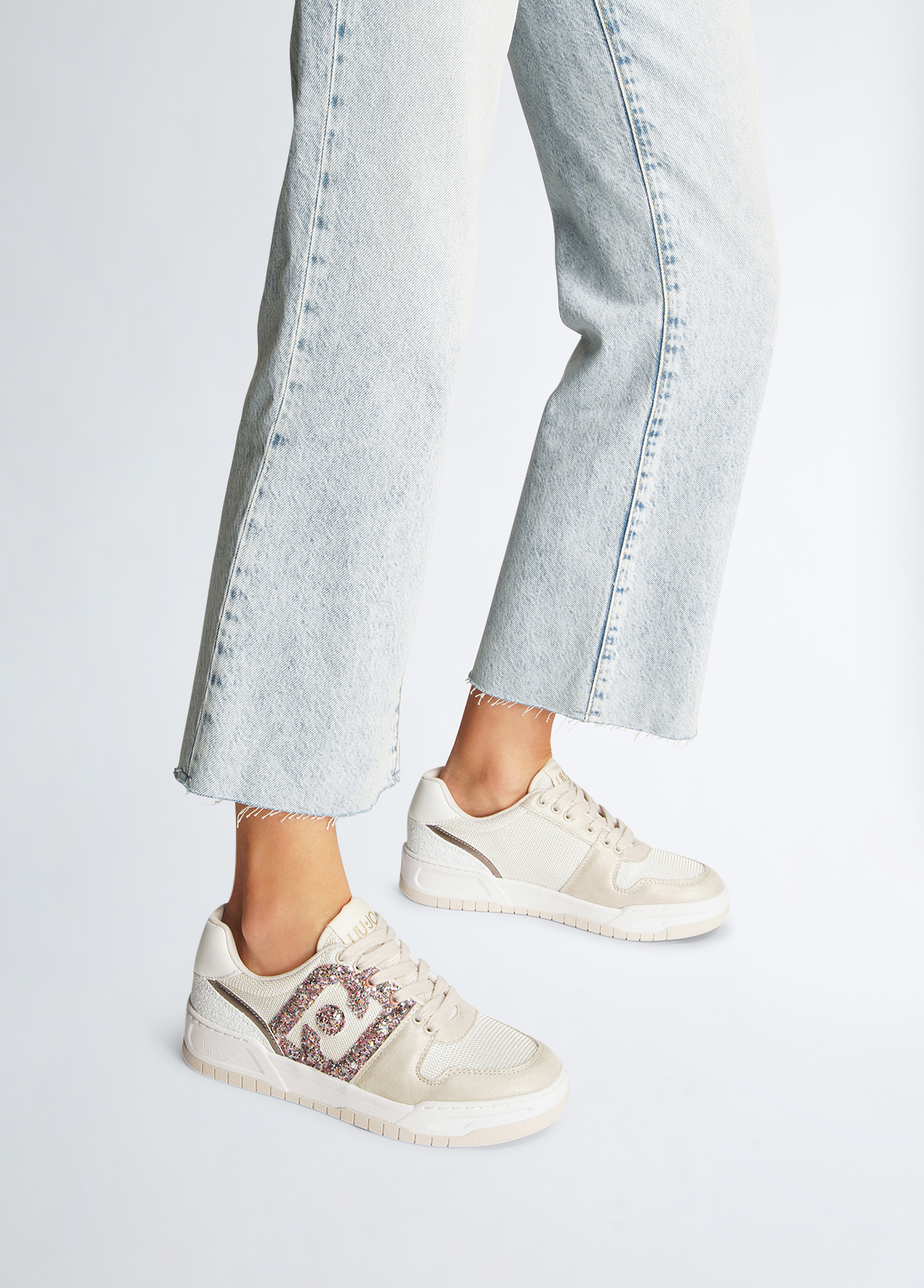 Liujo Sneakers Modèle Basket Avec Glitter