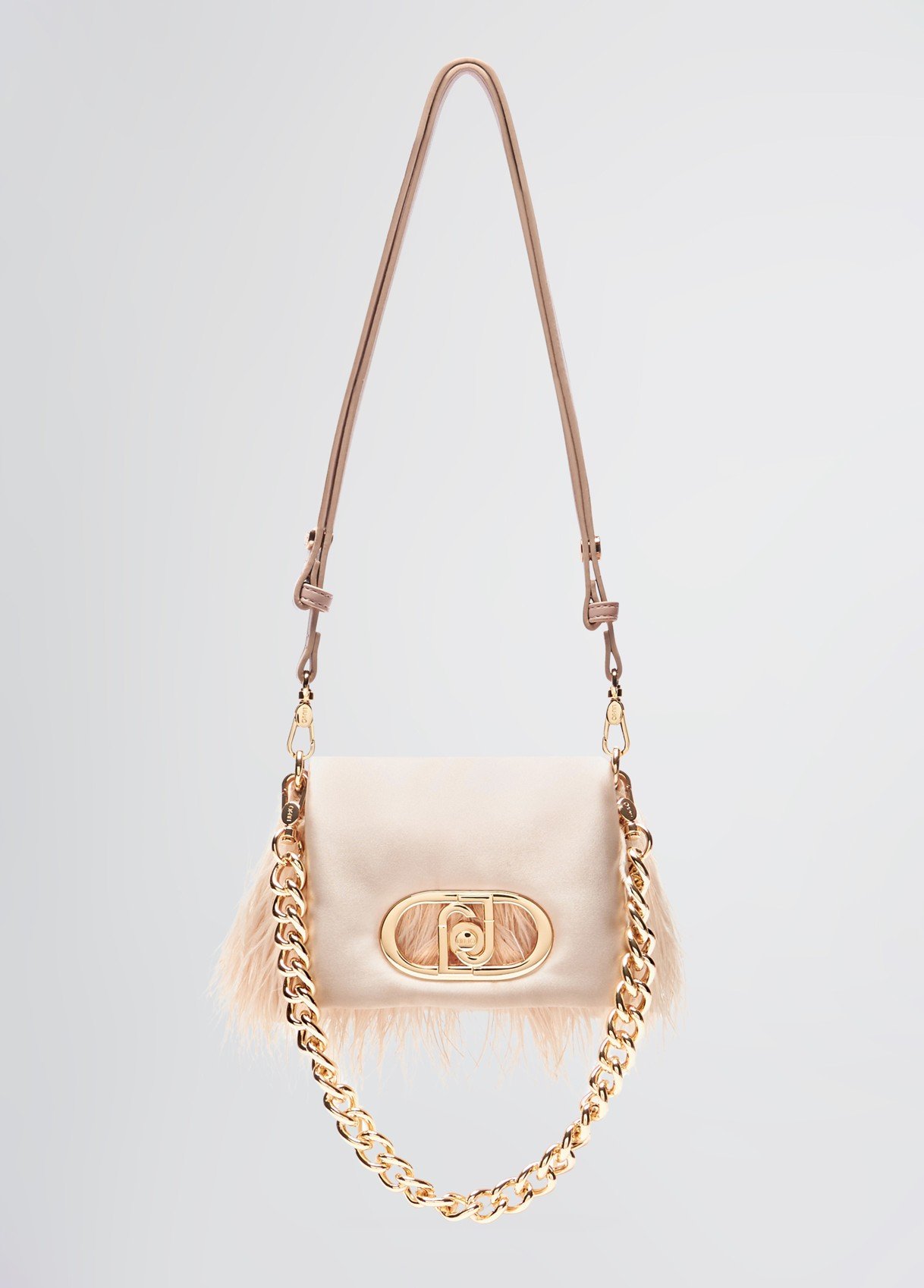 Liu Jo Small Lapuffy Bag With Feathered Detailing