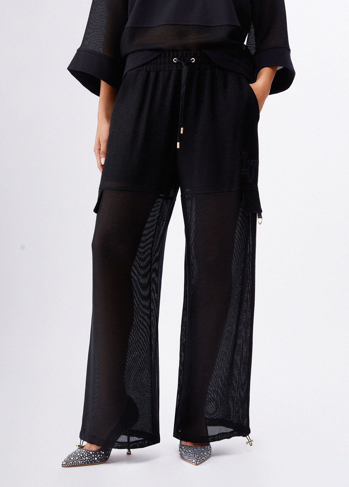 Liu Jo Mesh Cargo Trousers