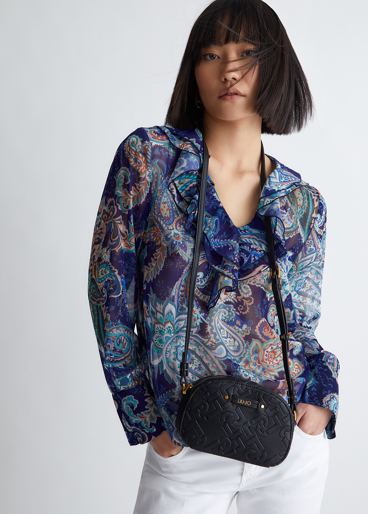 Liujo Sac Bandoulière En Tissu Enduit