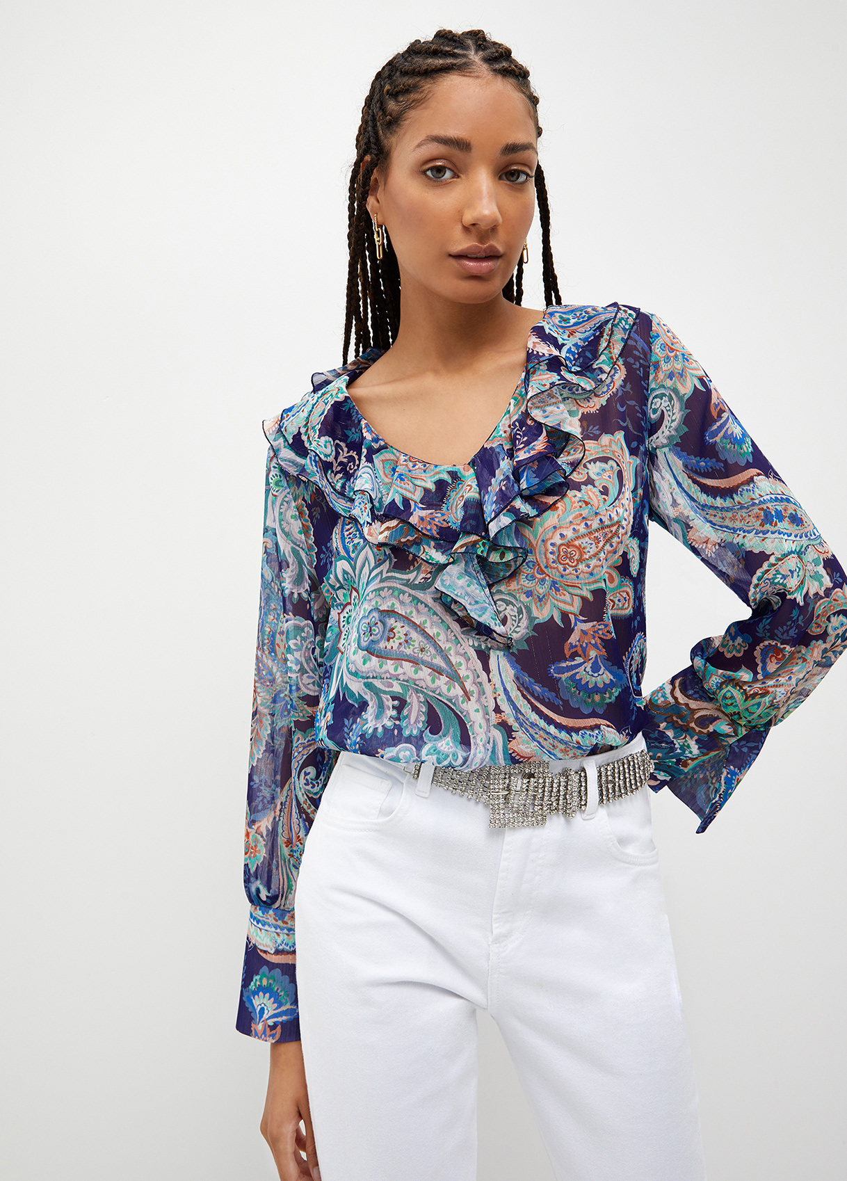 Liujo Blouse Avec Imprimé Cachemire