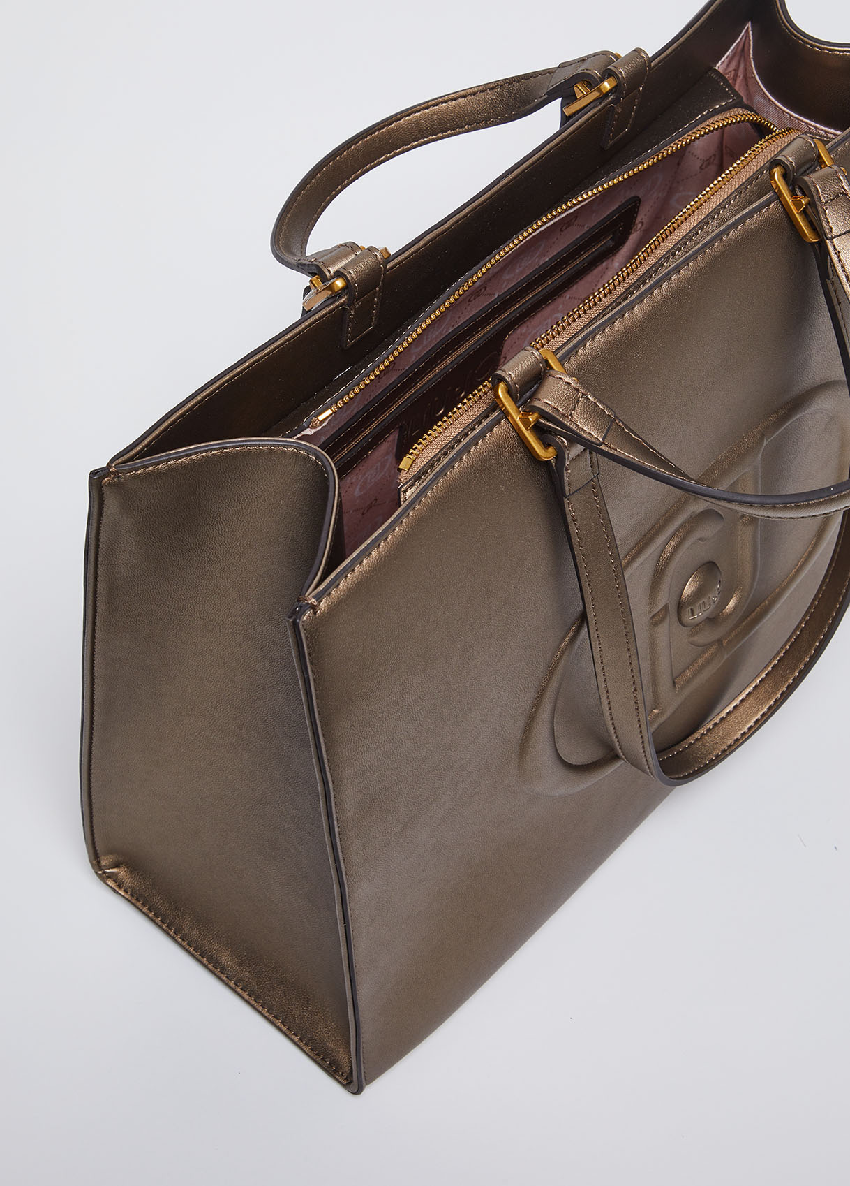 Shopper mit Monogramm-Logo Farbe Bronze | Liu Jo